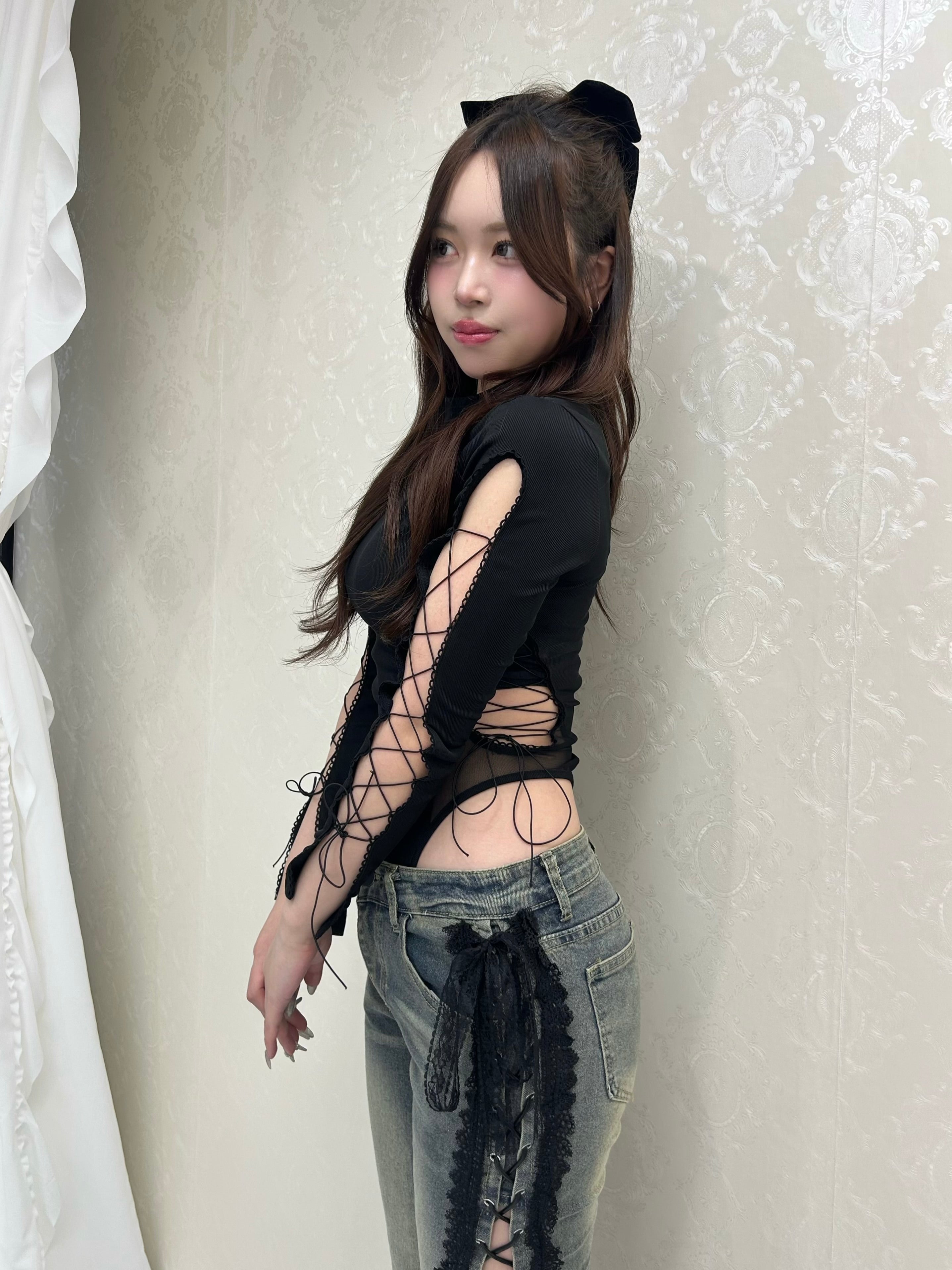 Bare Lace-Up Bodysuit.