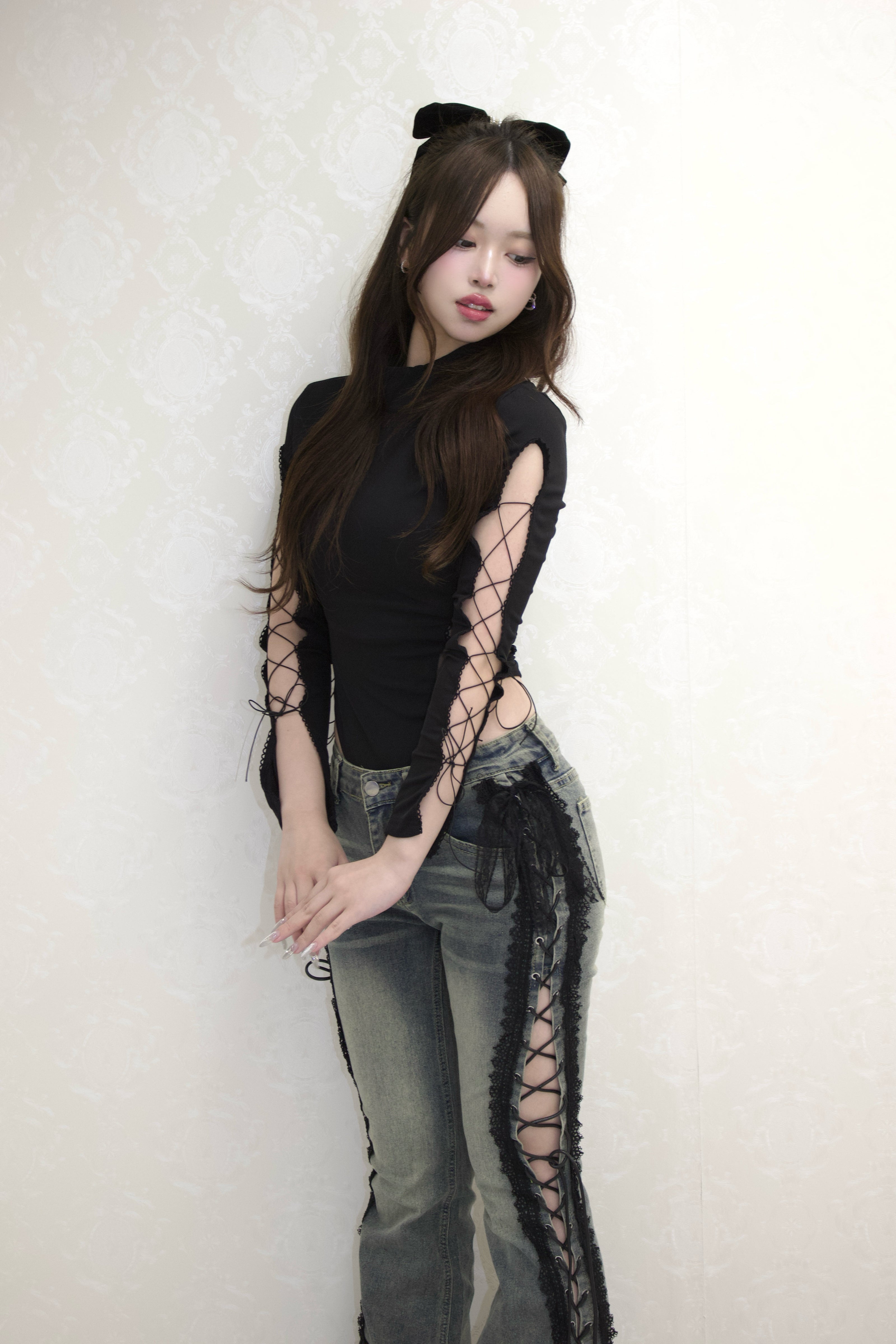 Bare Lace-Up Bodysuit.