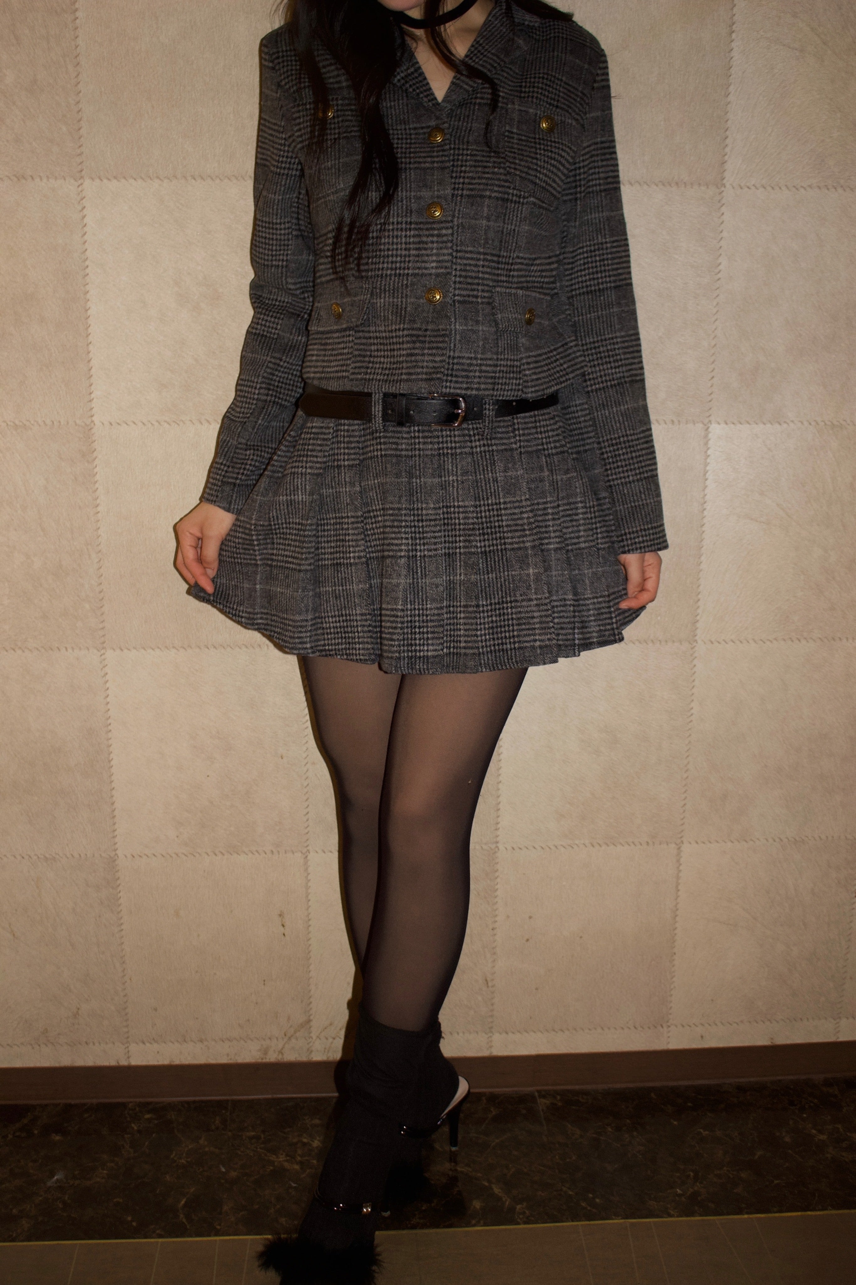 Classic tailored set.