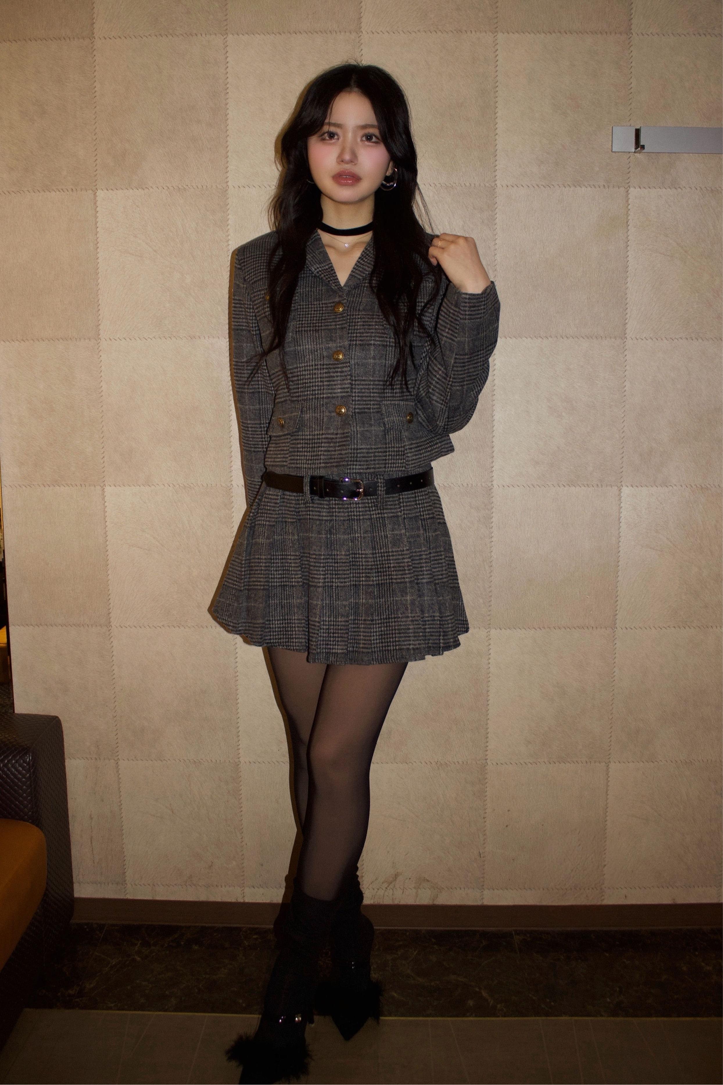 Classic tailored set.