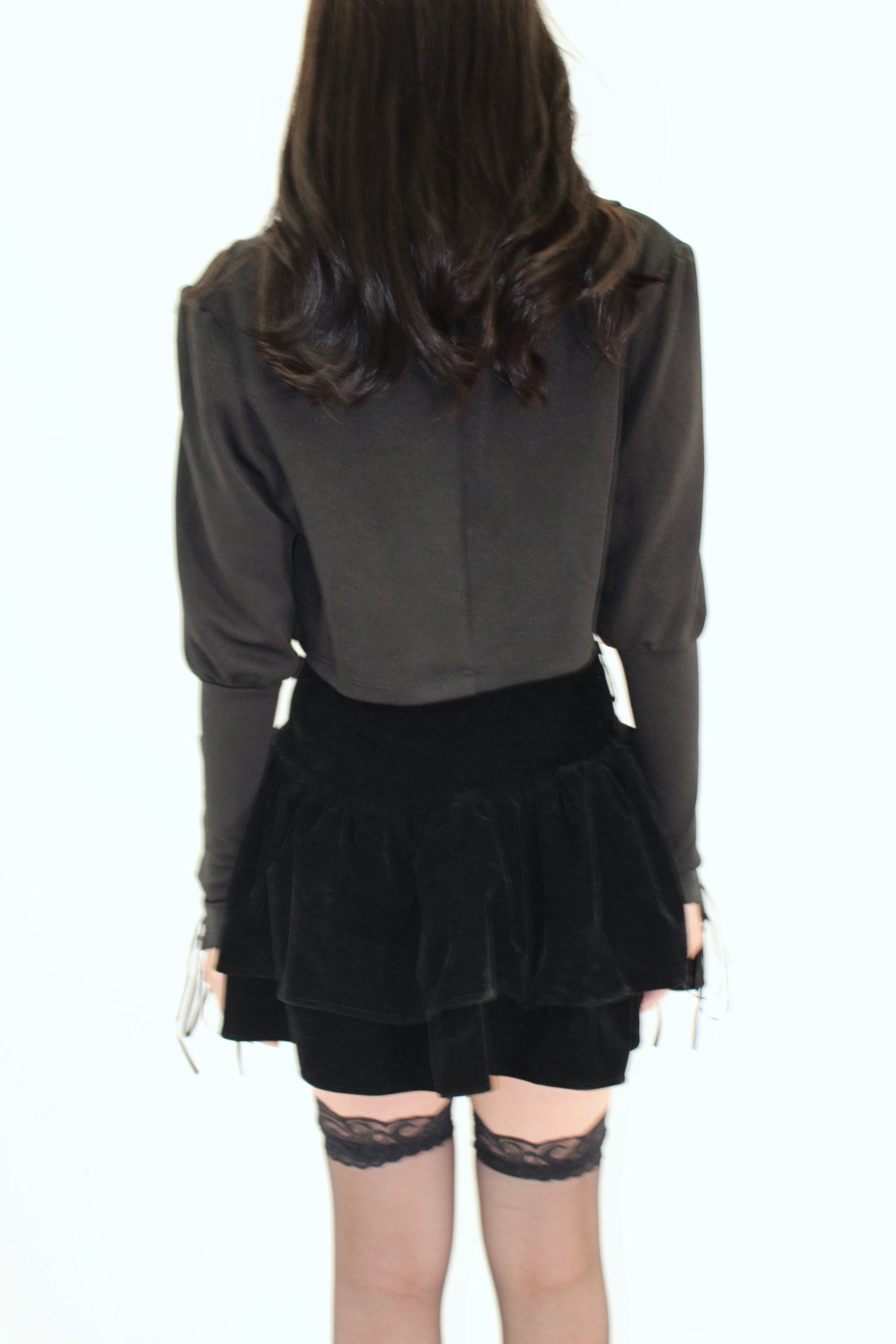 arm lace up jacket.