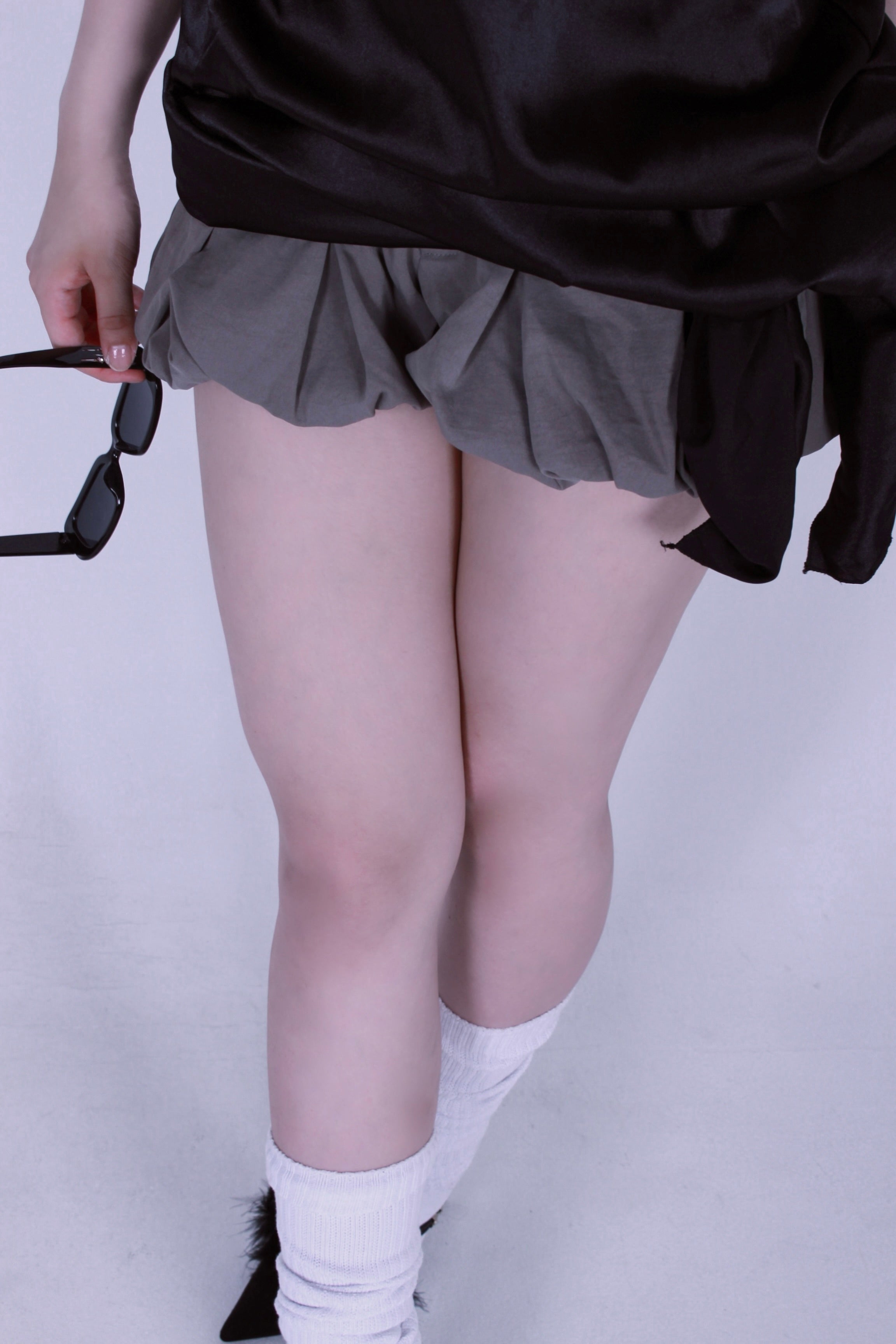 cocoon puff skirt.