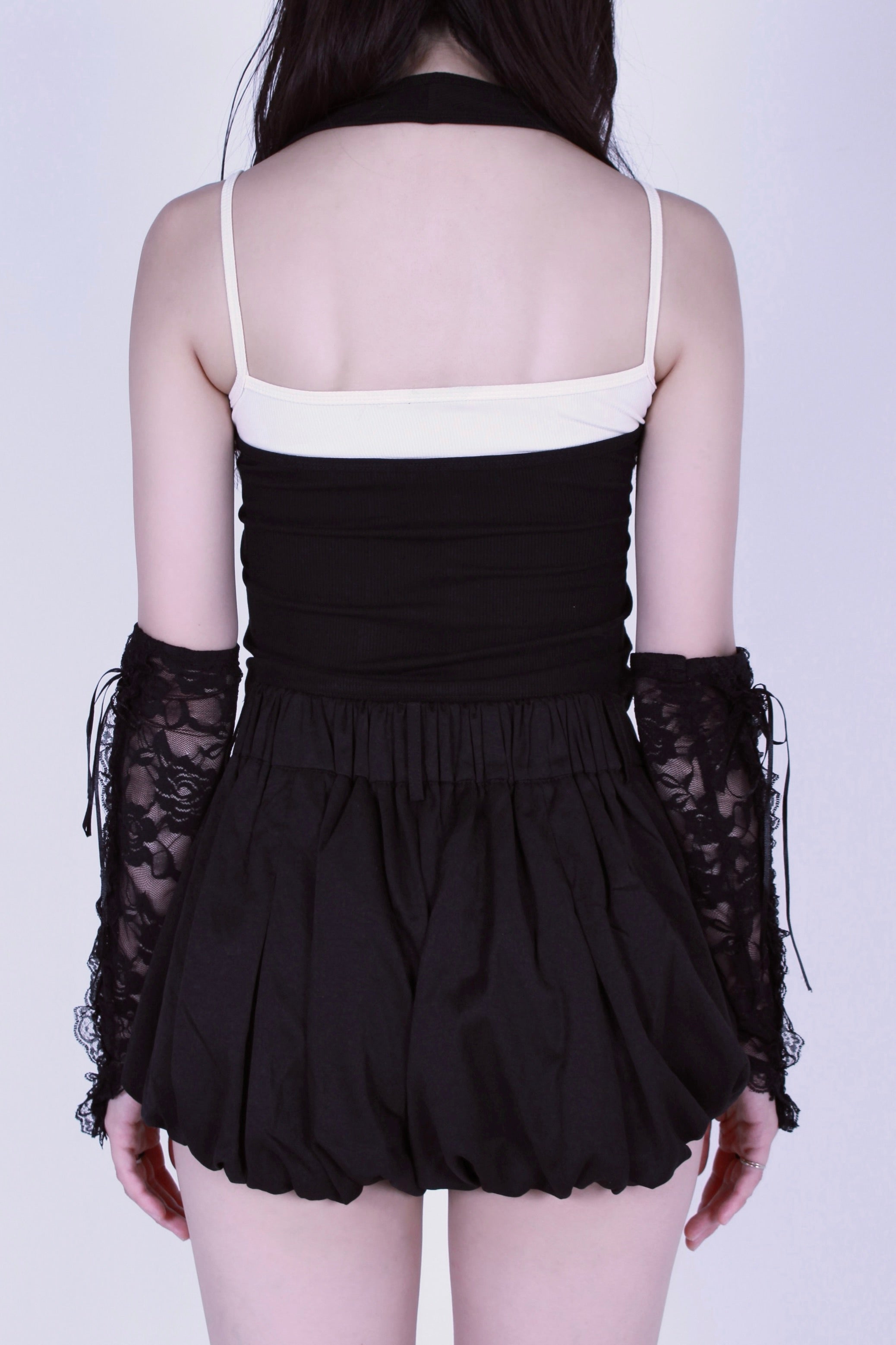 cocoon puff skirt.