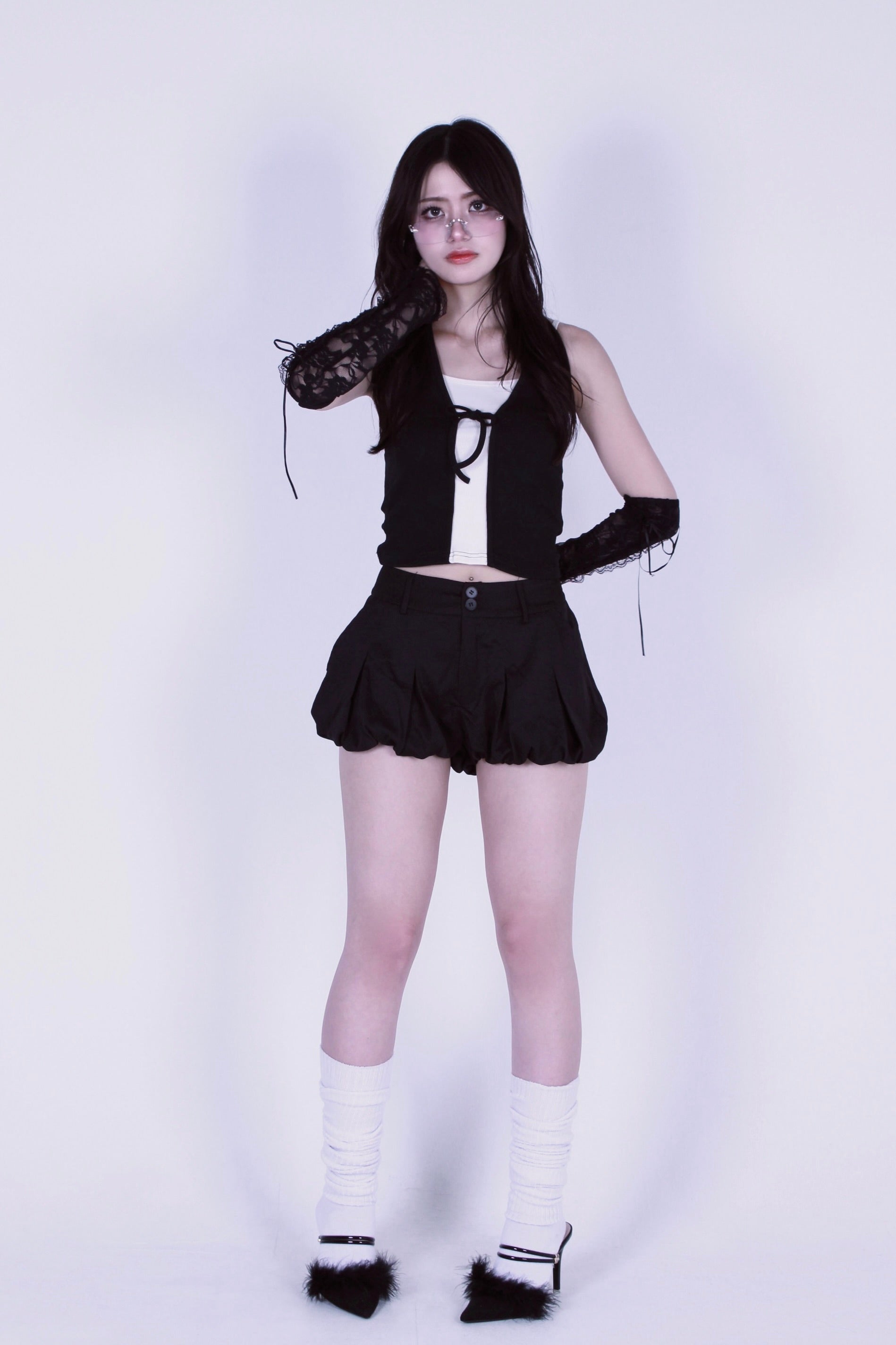 cocoon puff skirt.