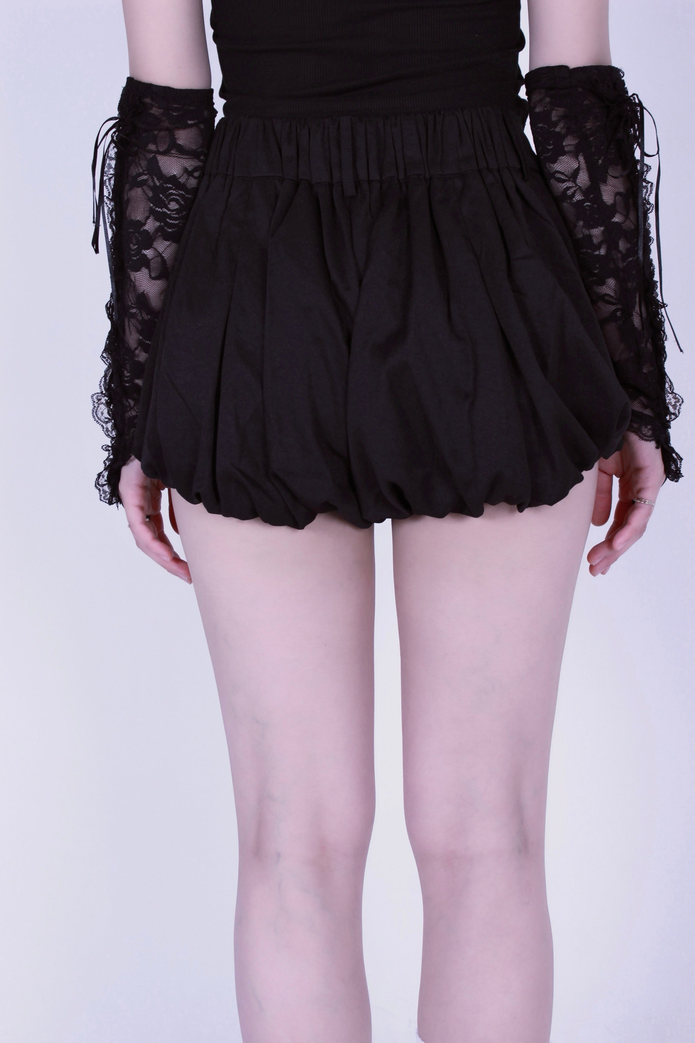 cocoon puff skirt.