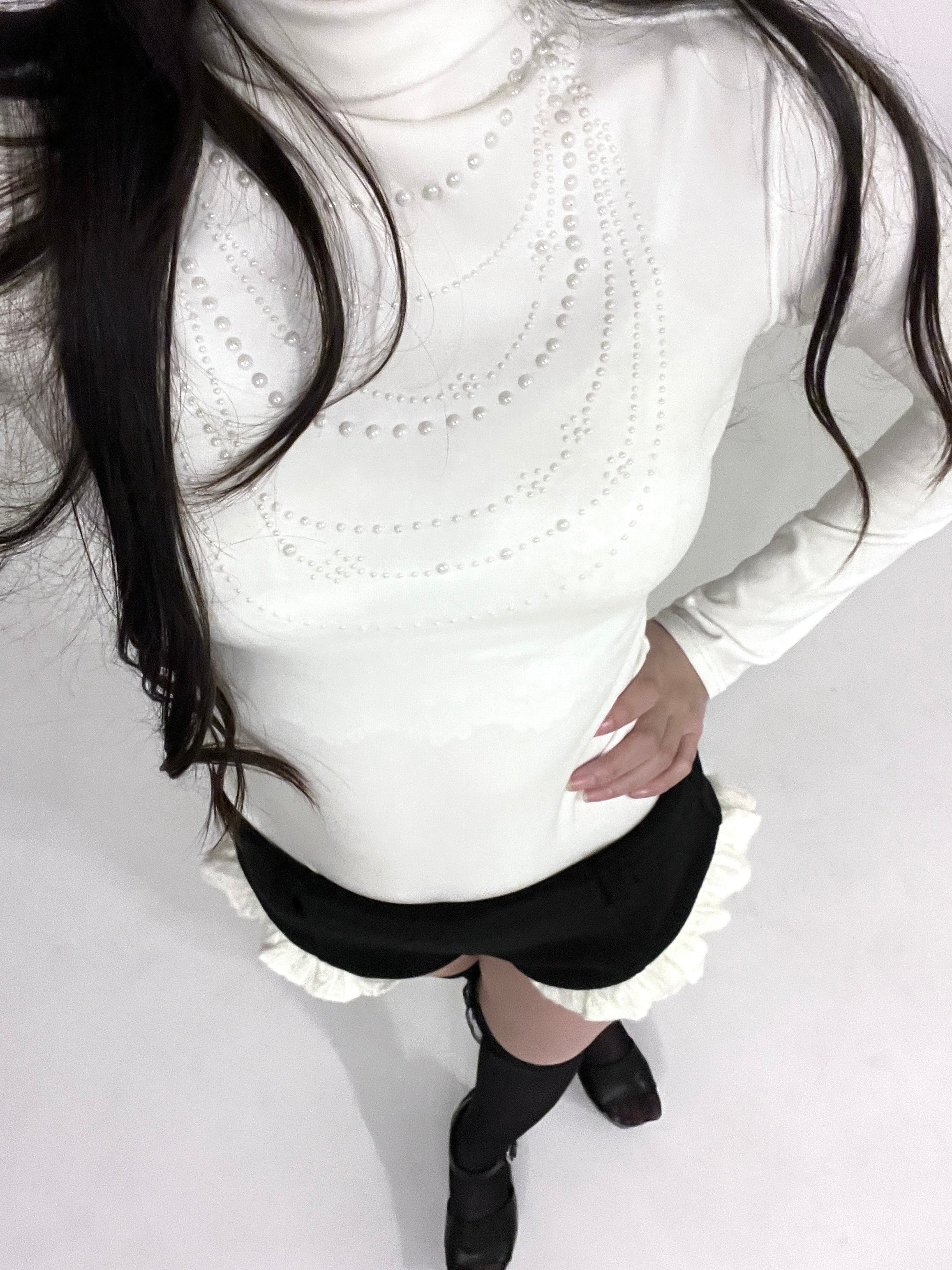 Pearl bijou tops.