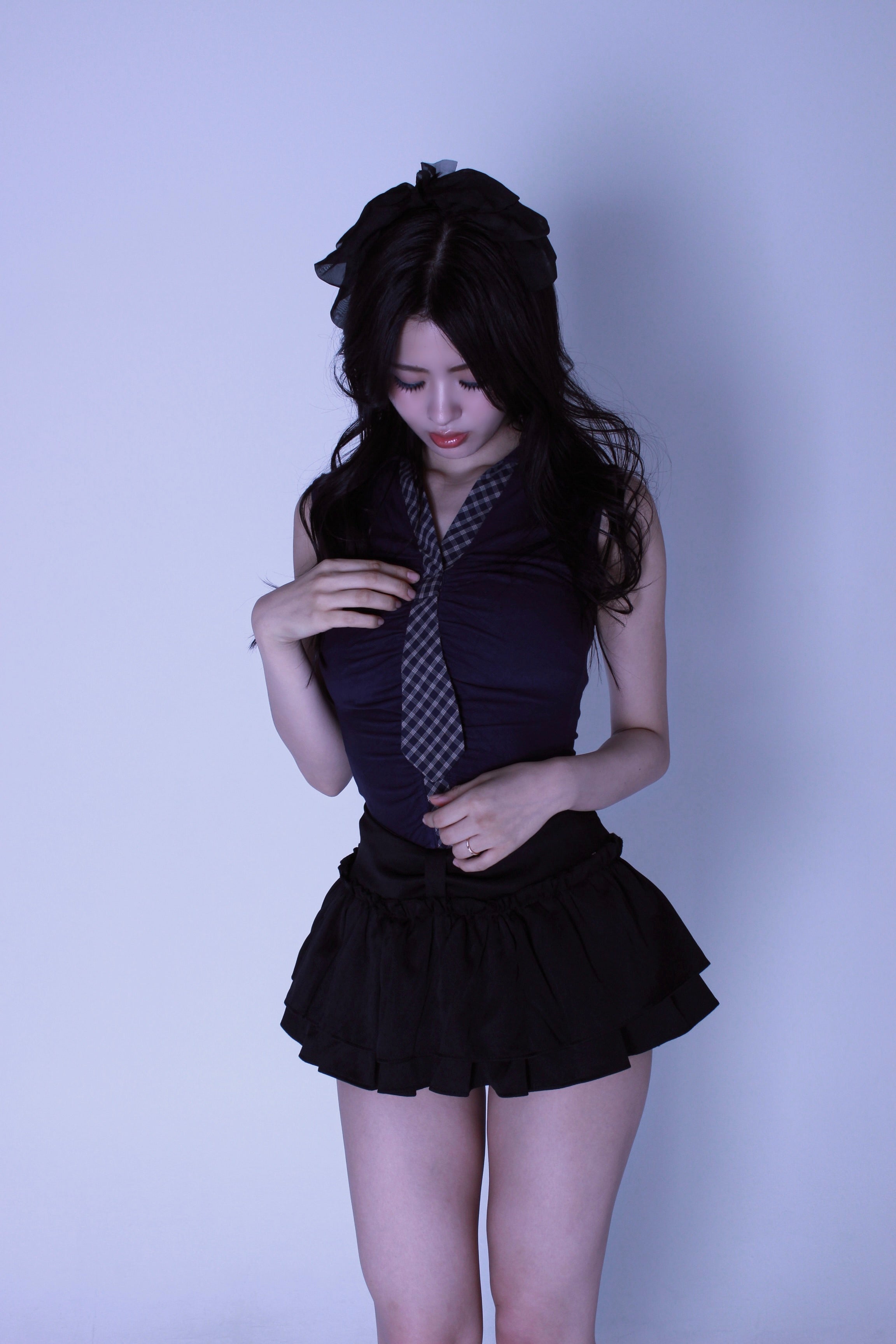 "check me" tie tops.