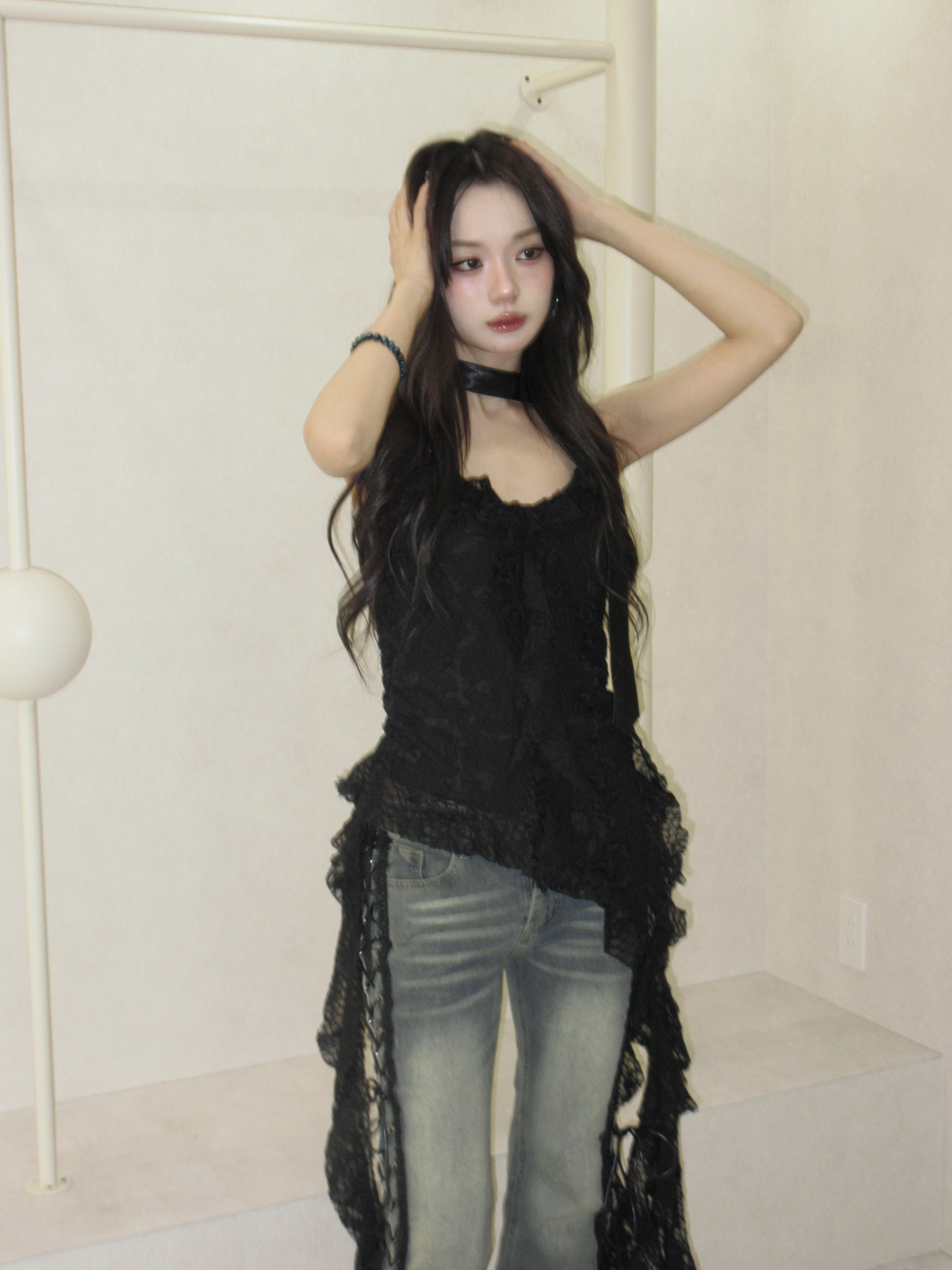 petit rose drape tops.