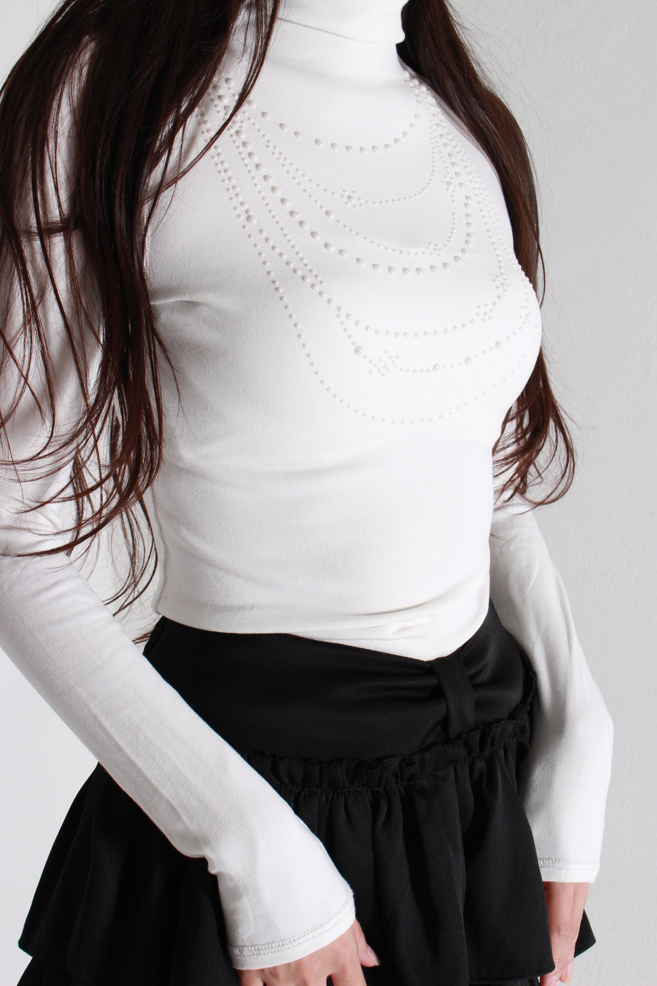 Pearl bijou tops.