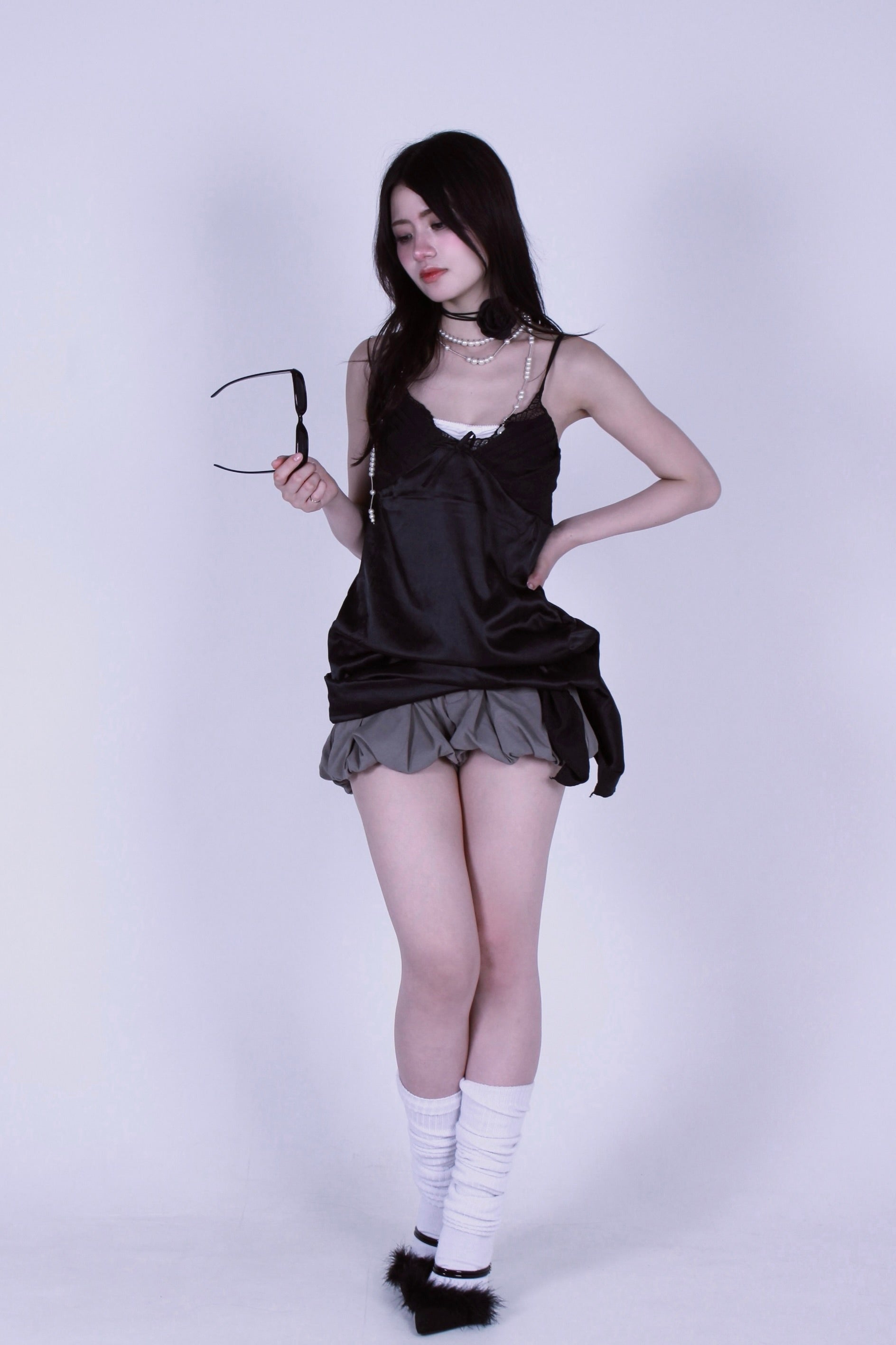 cocoon puff skirt.