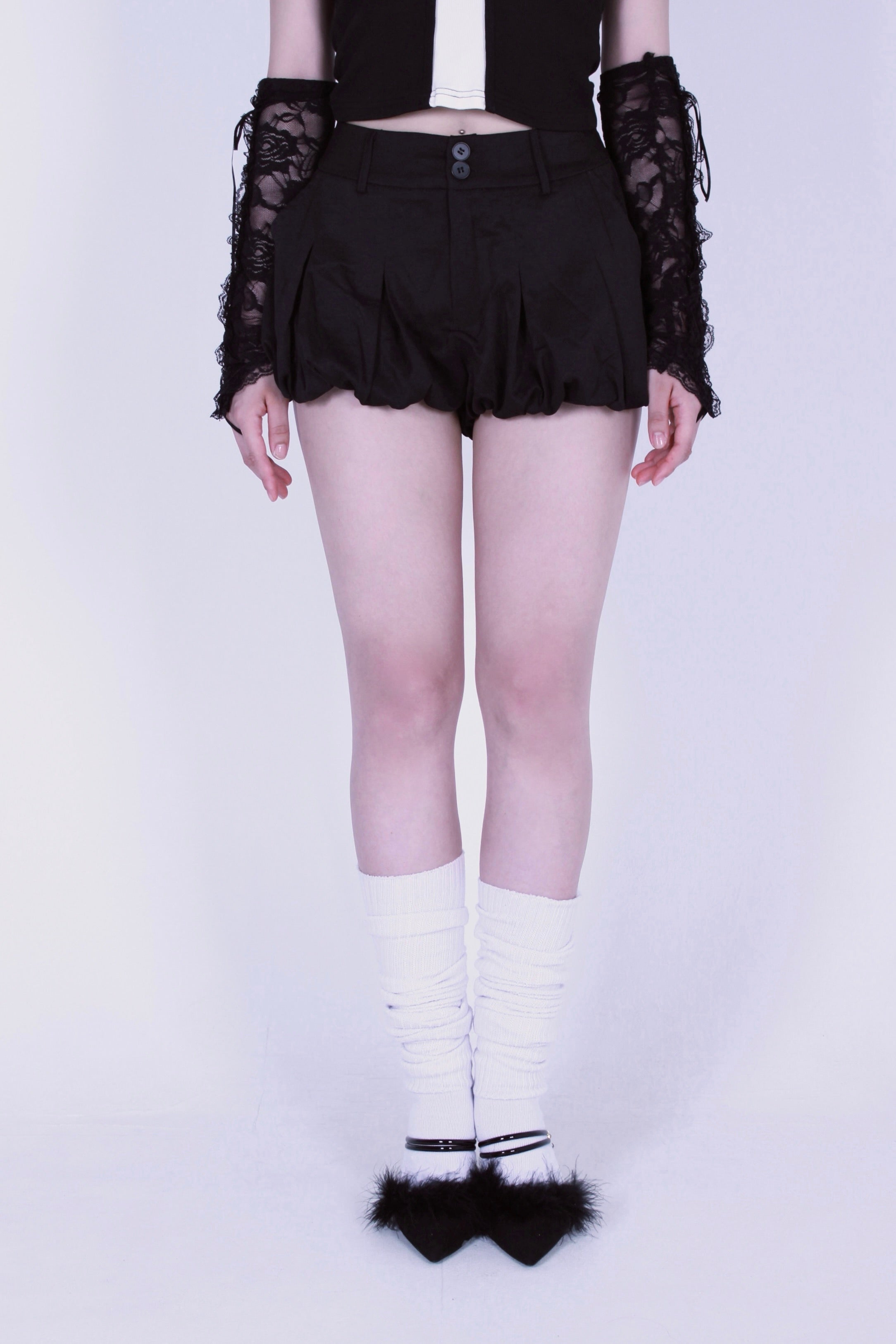 cocoon puff skirt.