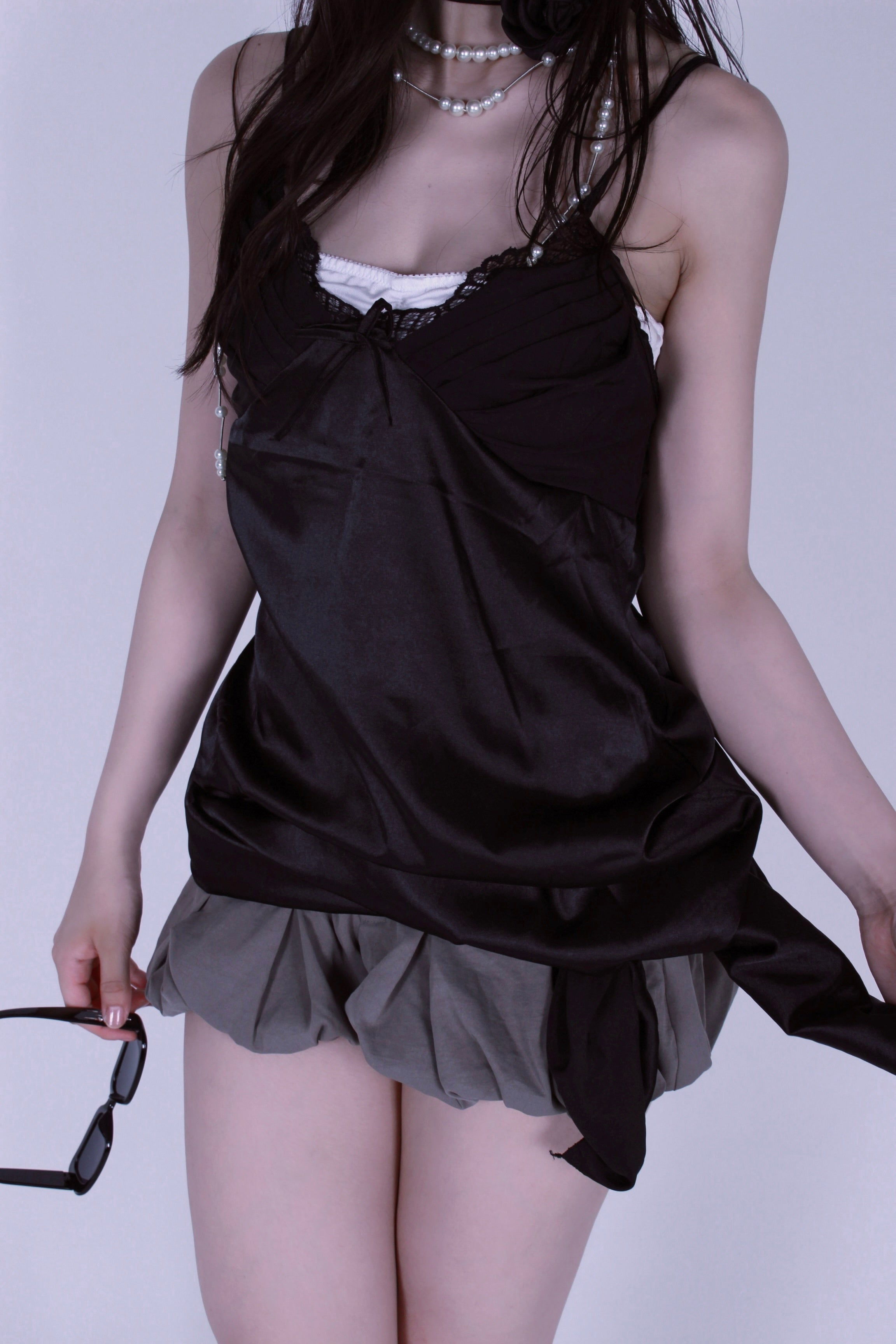 cocoon puff skirt.