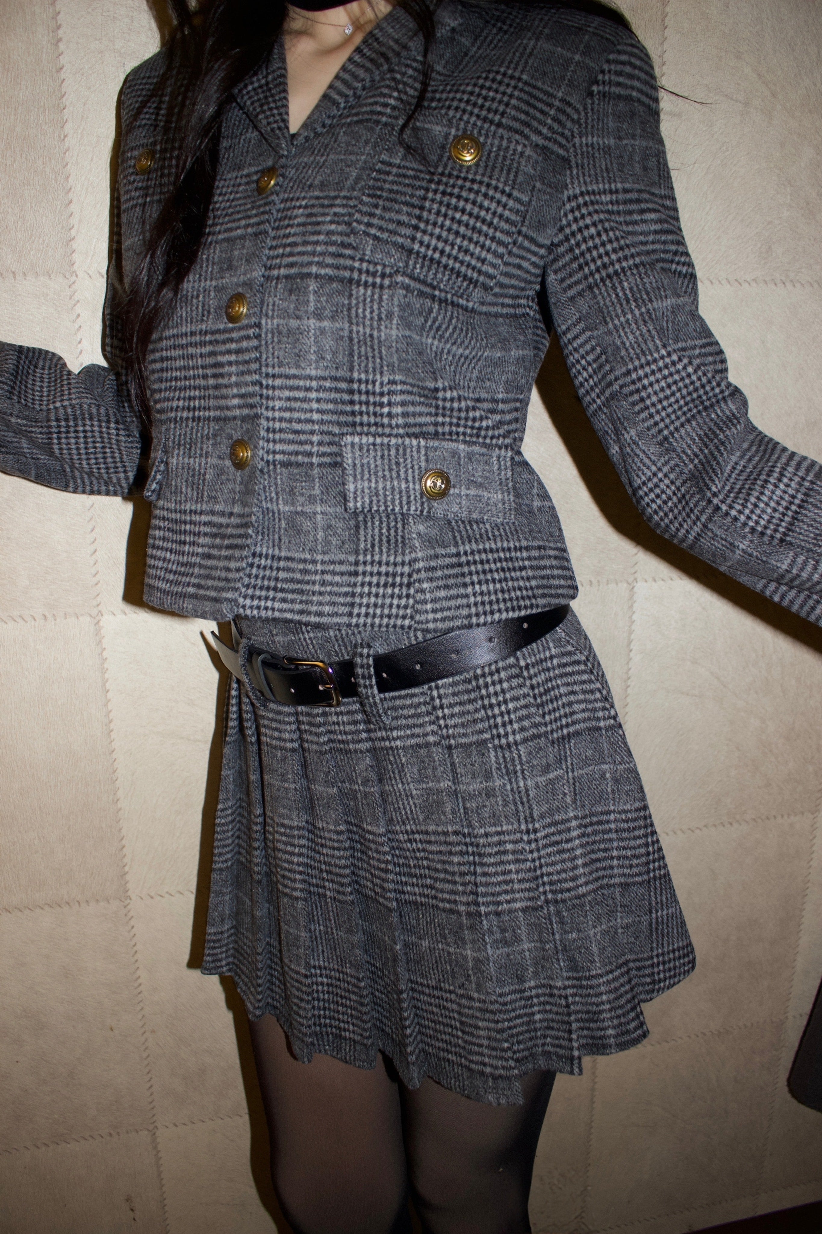 Classic tailored set.