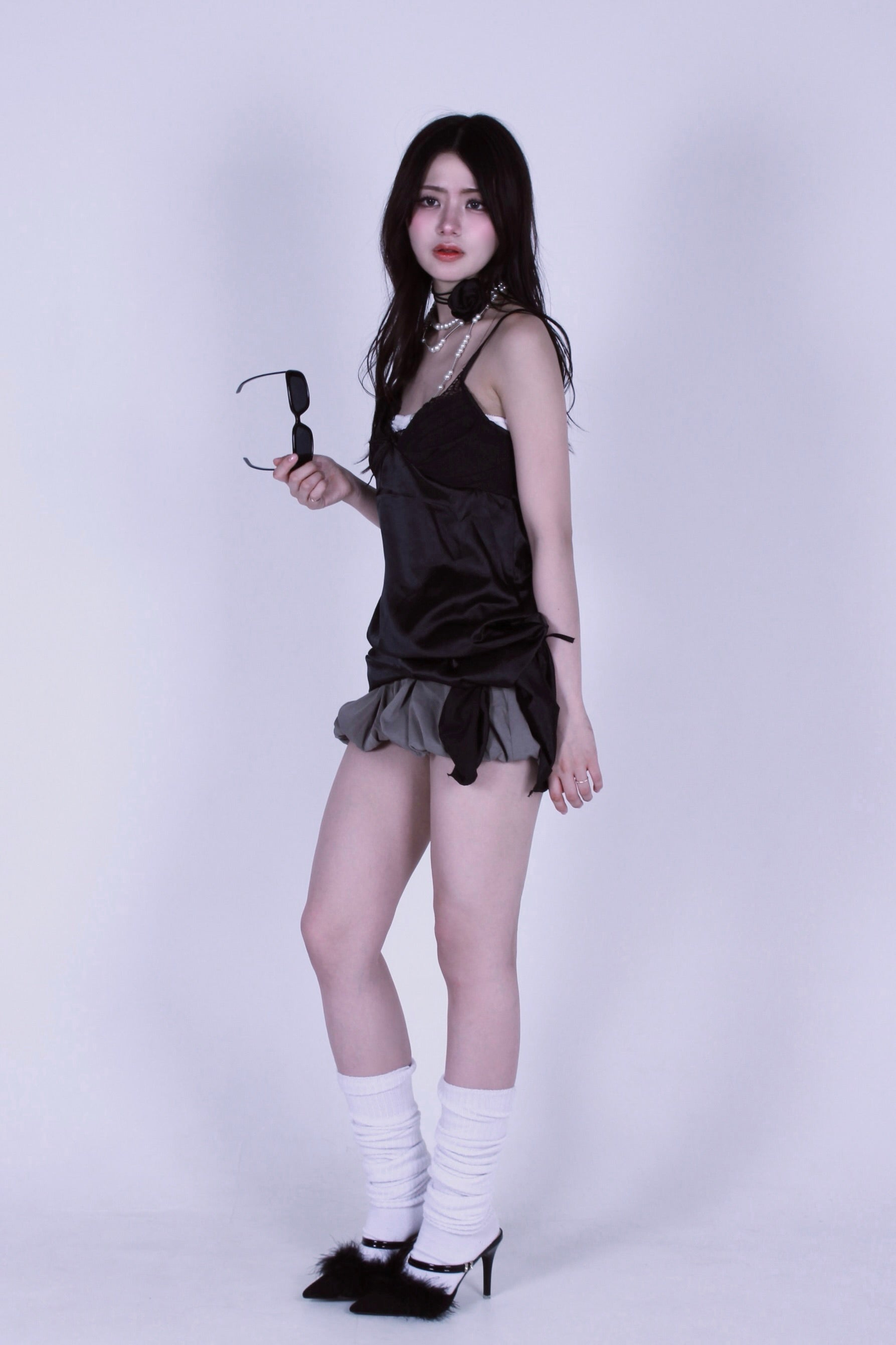 cocoon puff skirt.