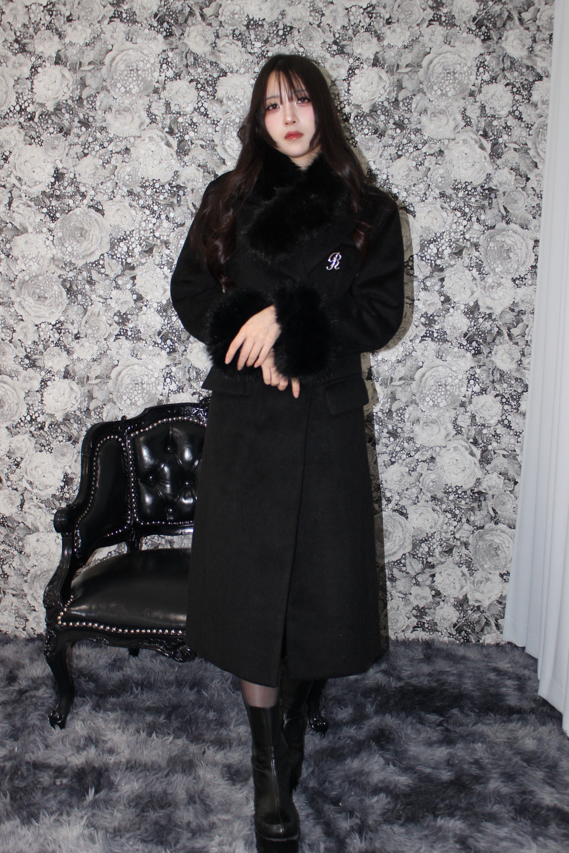 "R" tailored coat.