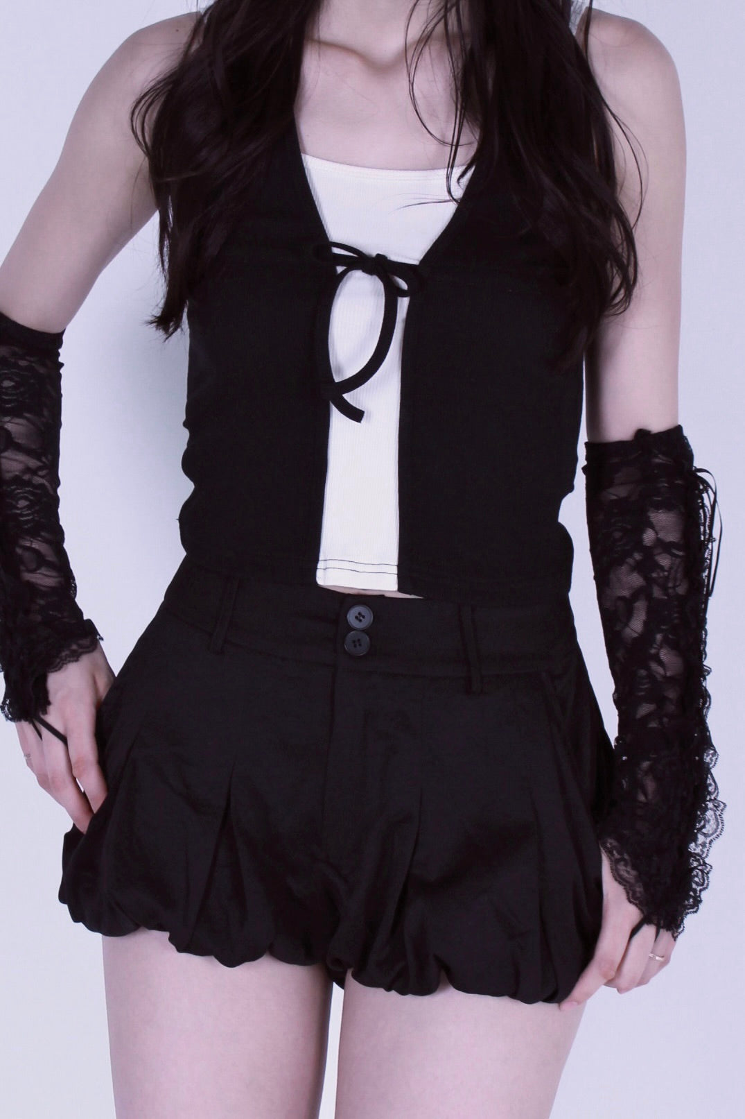 cocoon puff skirt.