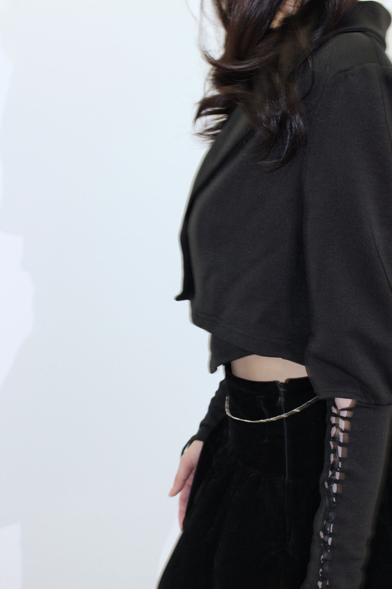 arm lace up jacket.
