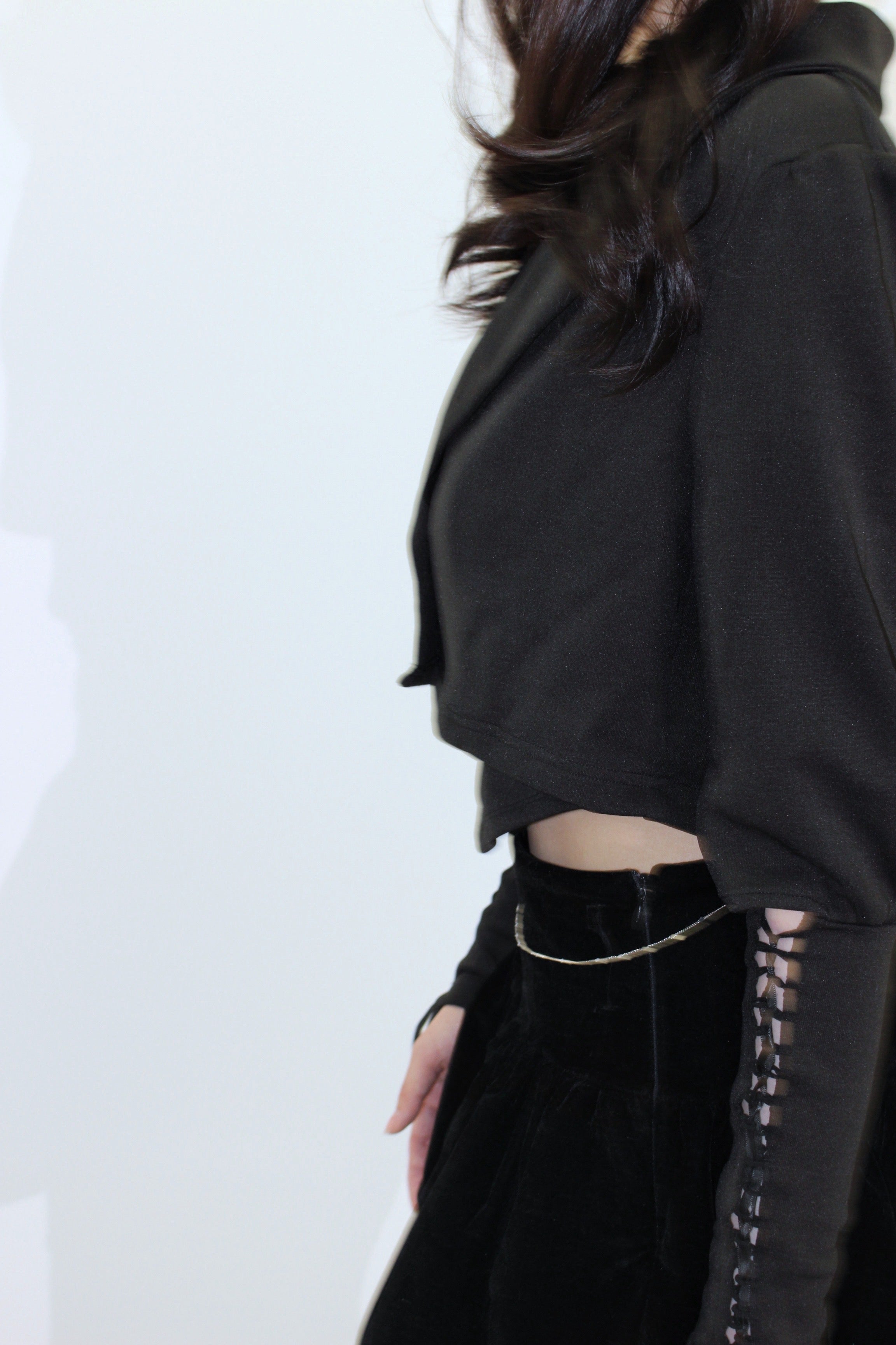 arm lace up jacket.