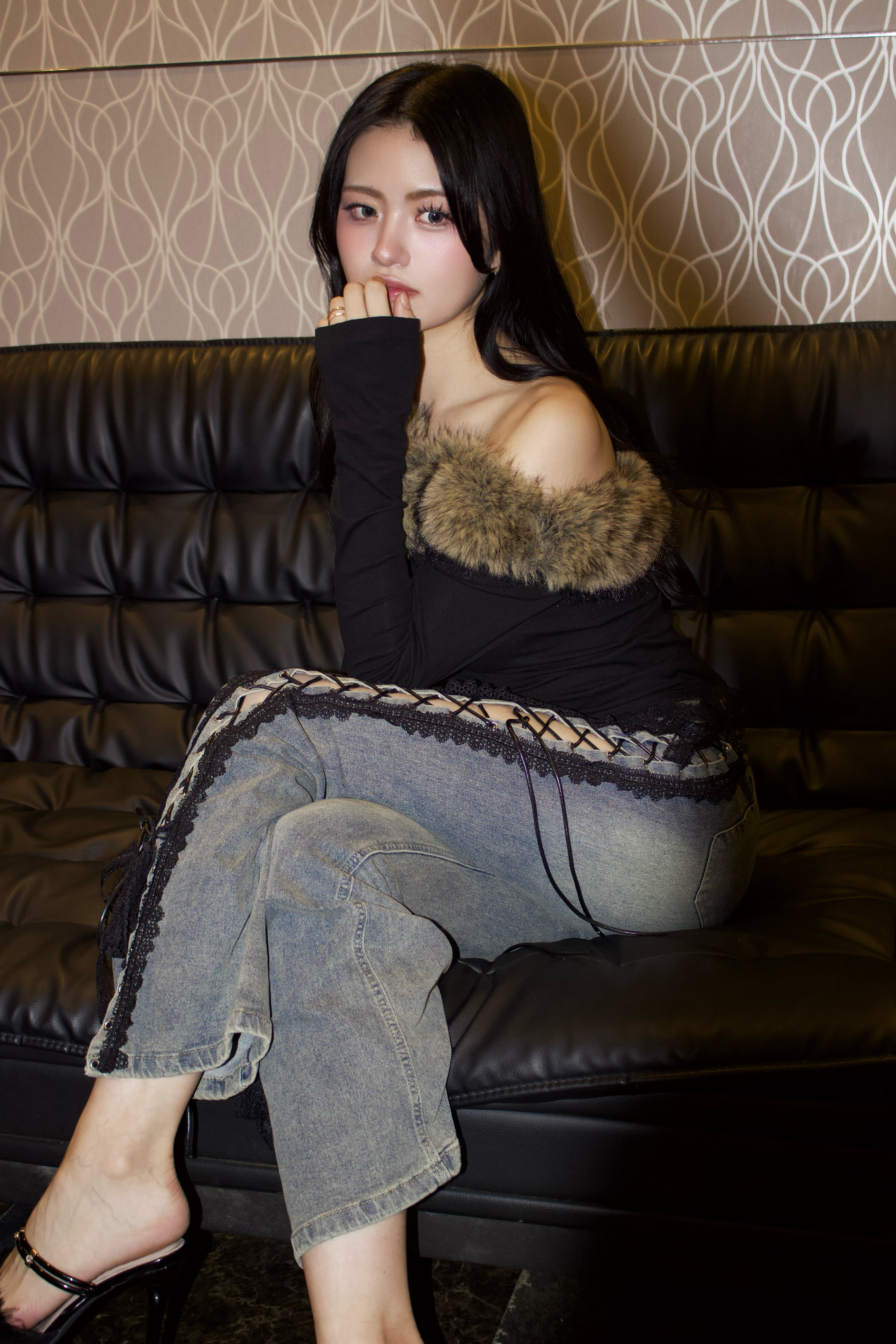 fluffy shoulder tops.