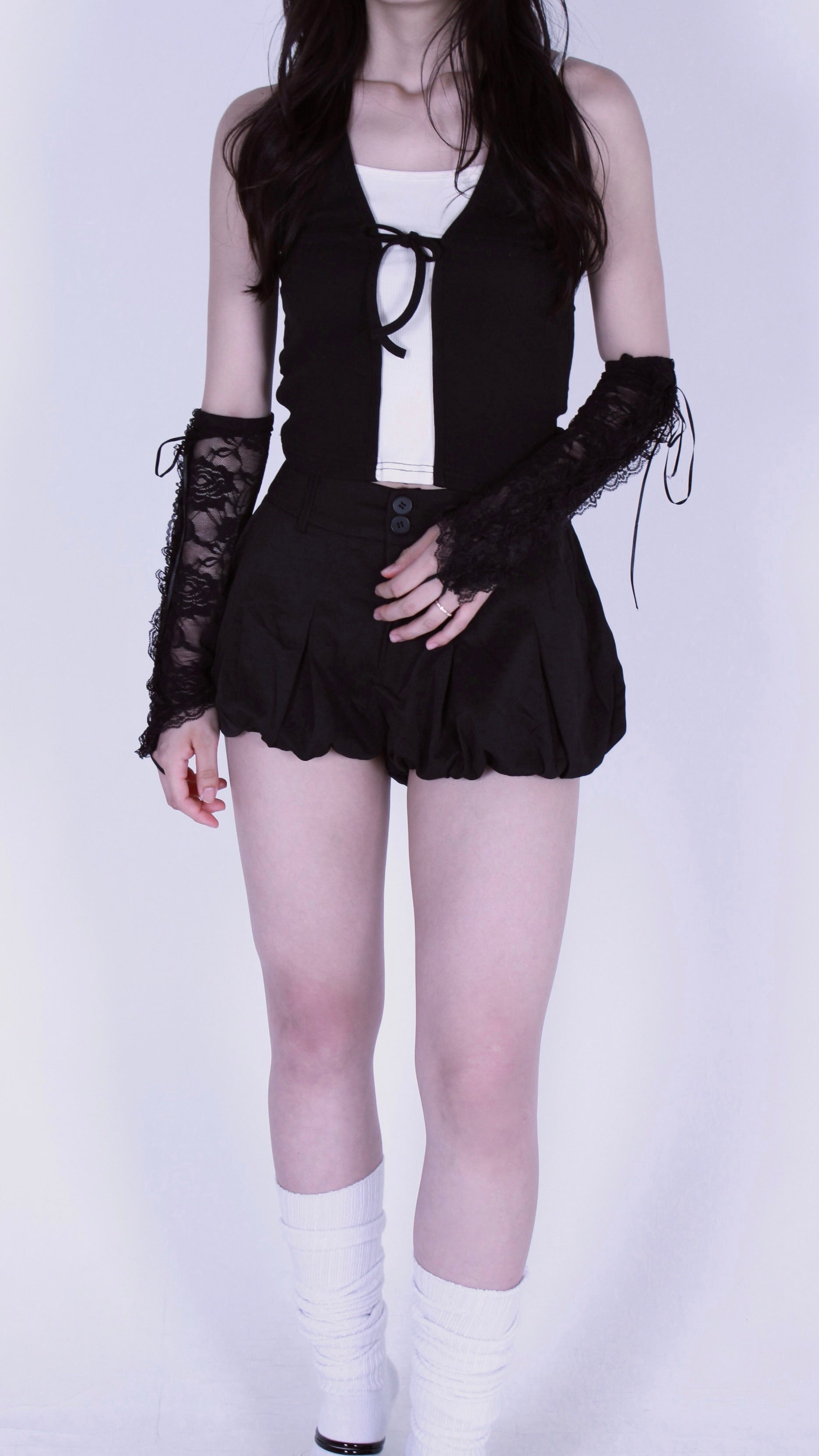 cocoon puff skirt.