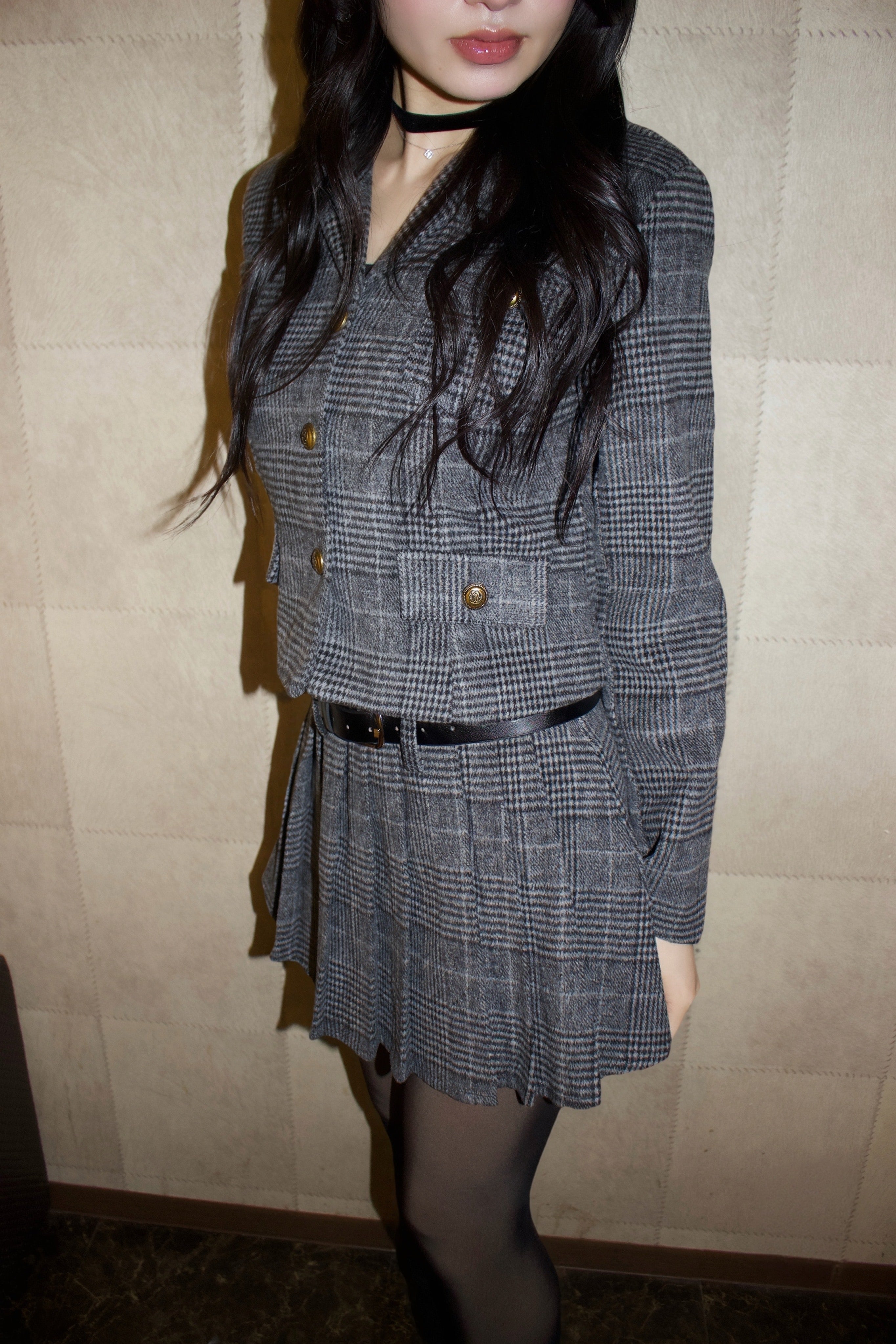 Classic tailored set.