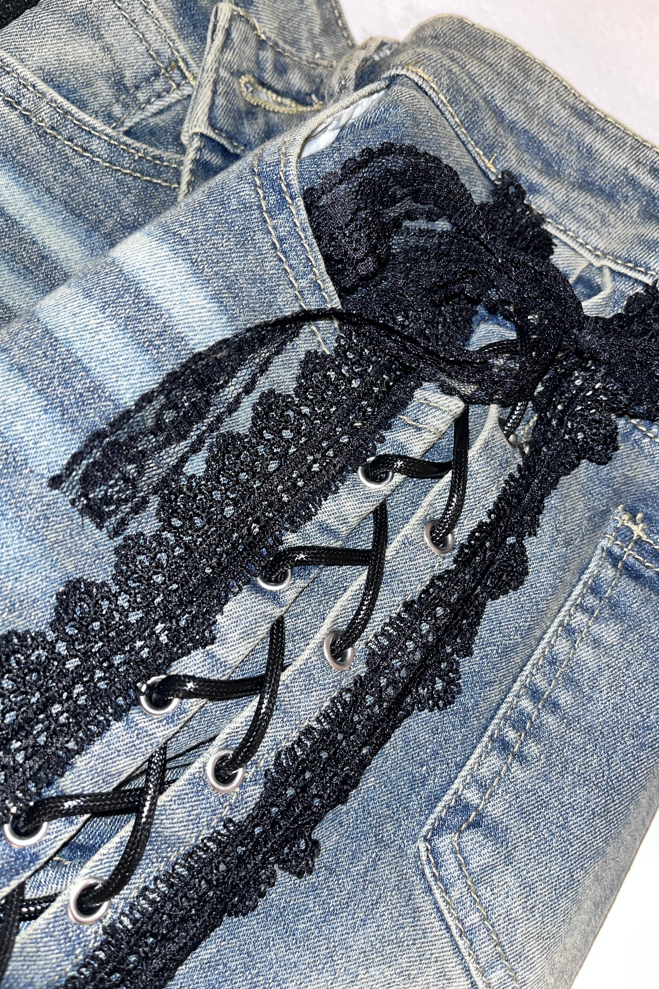 seduce lace denim.