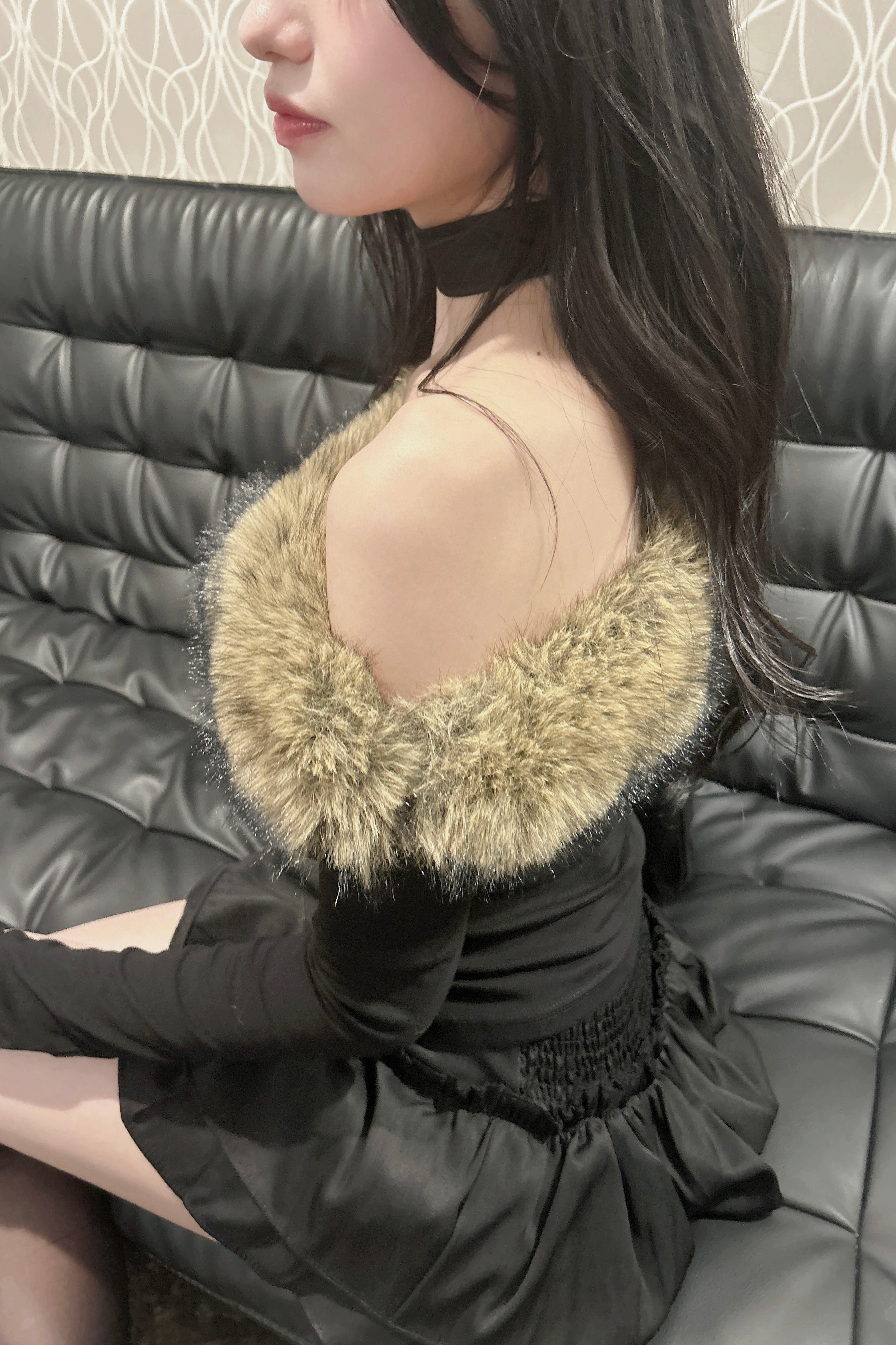 fluffy shoulder tops.