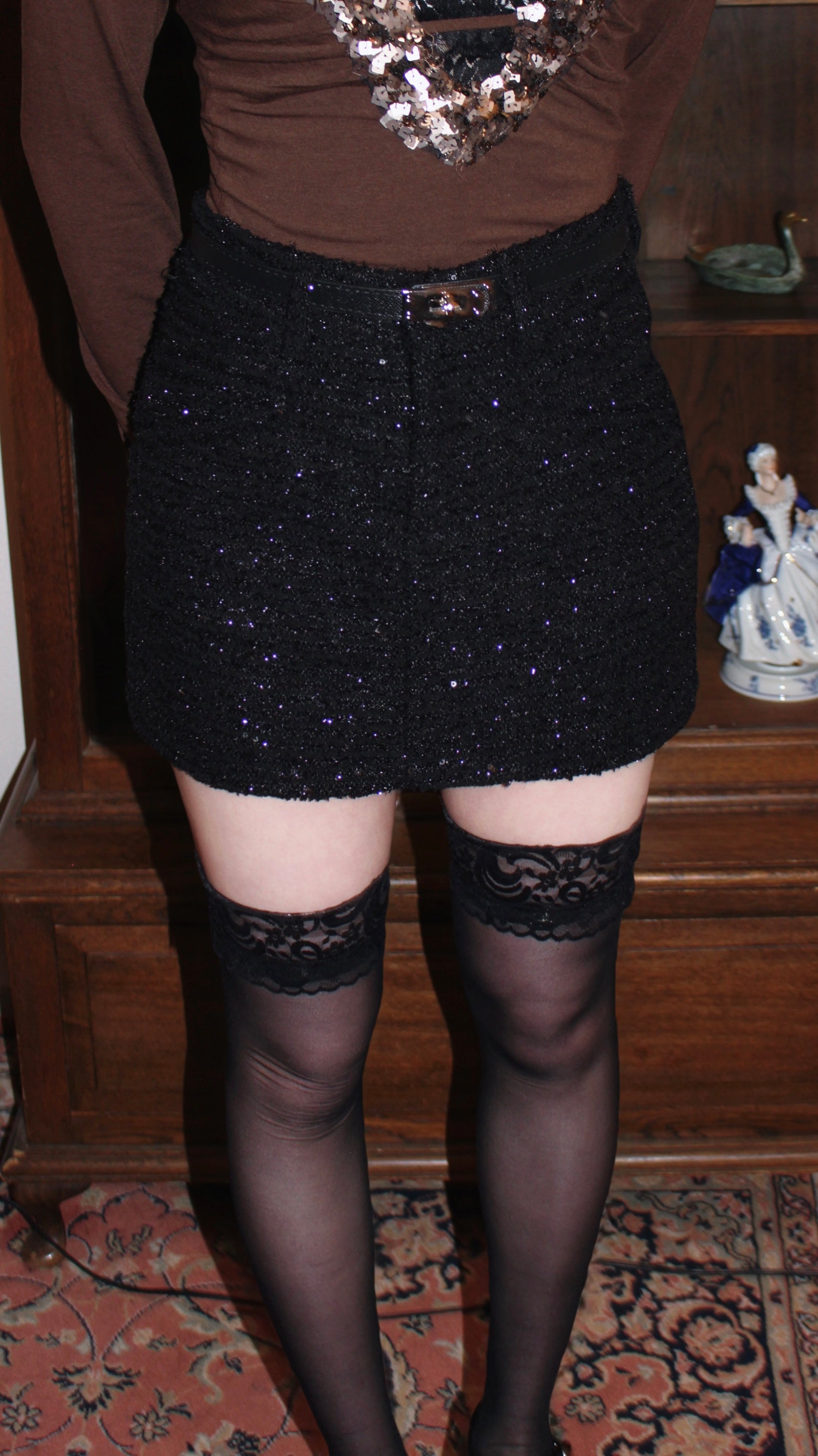 twinkle down on skirt.