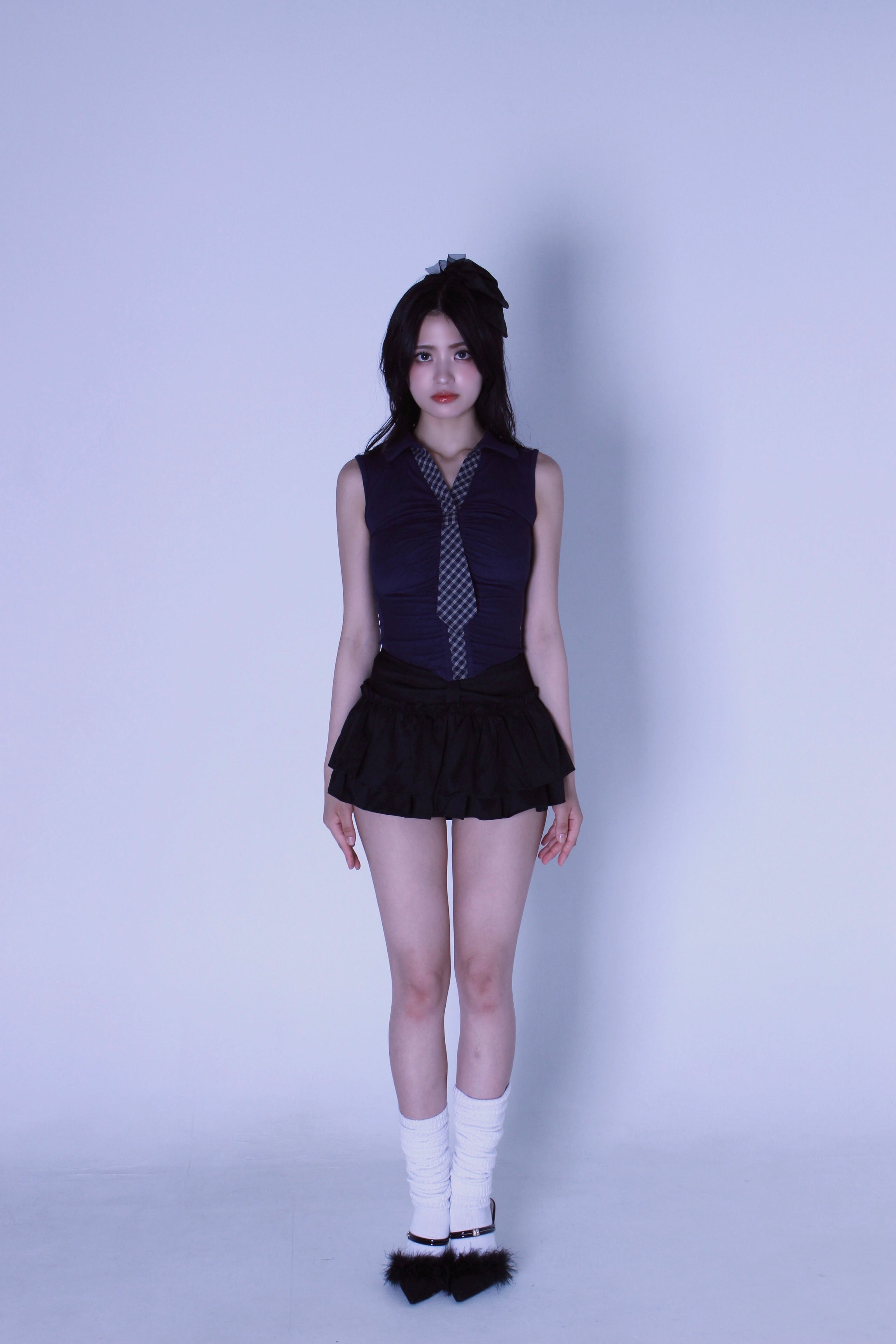 "check me" tie tops.