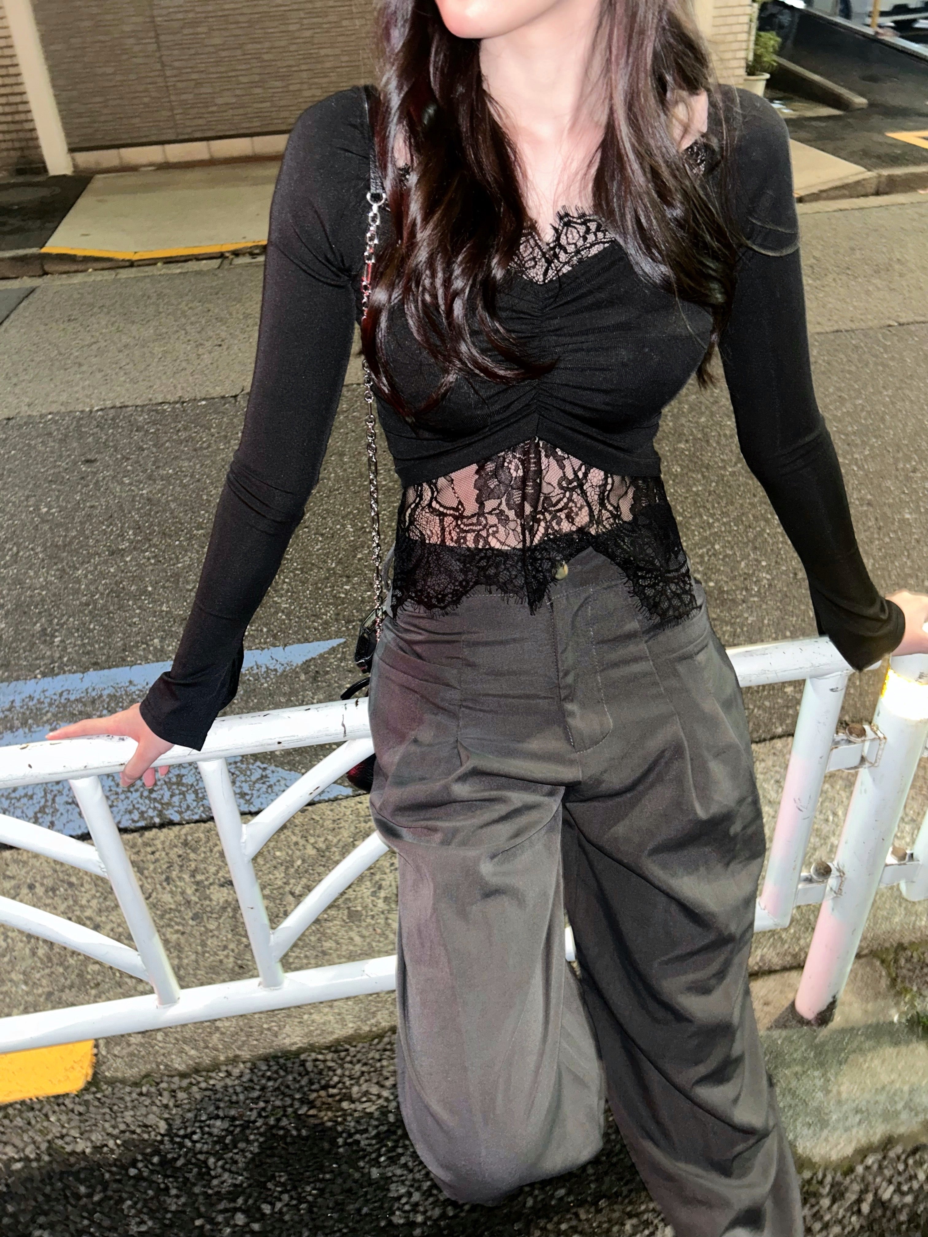 black lace tops.