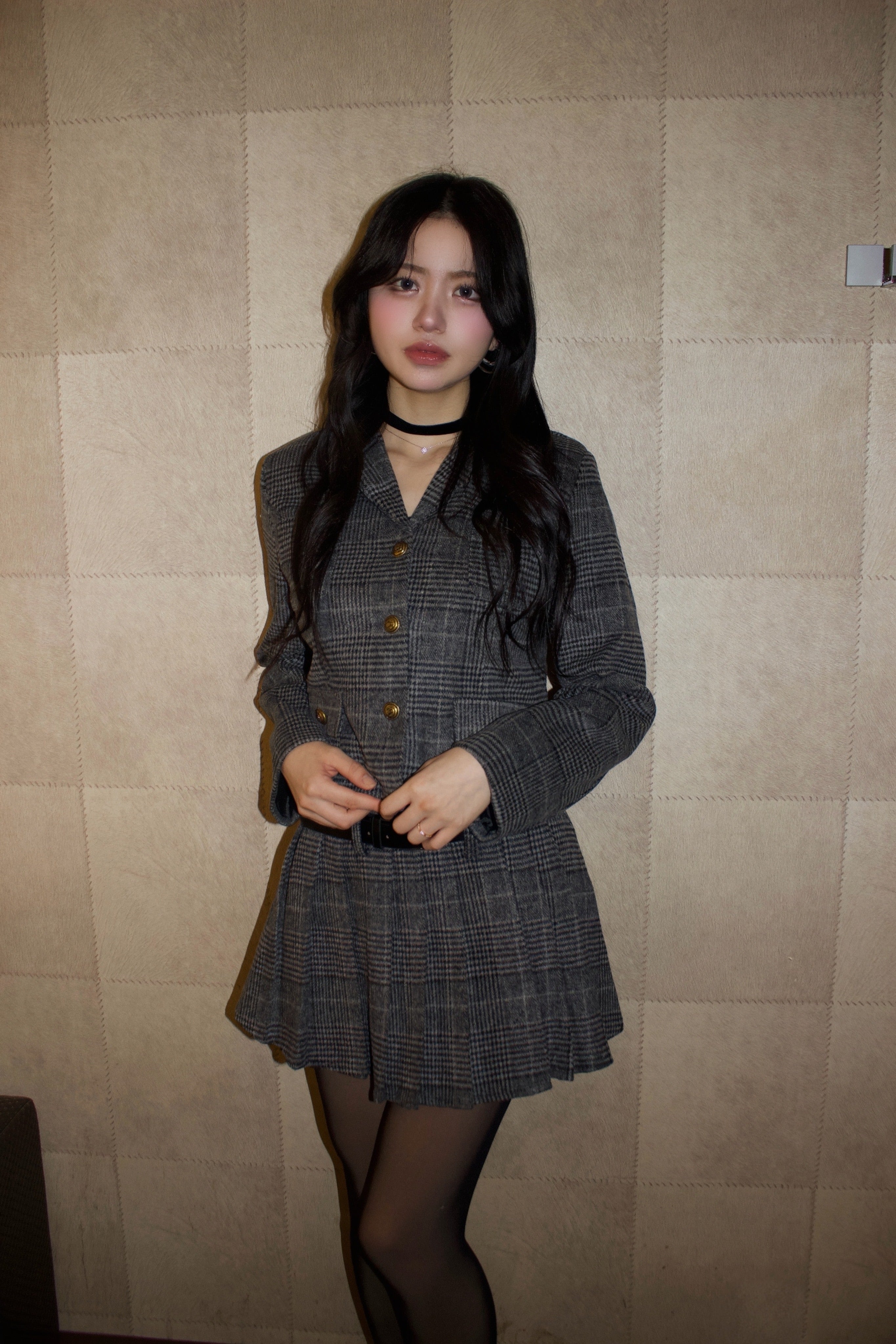 Classic tailored set.