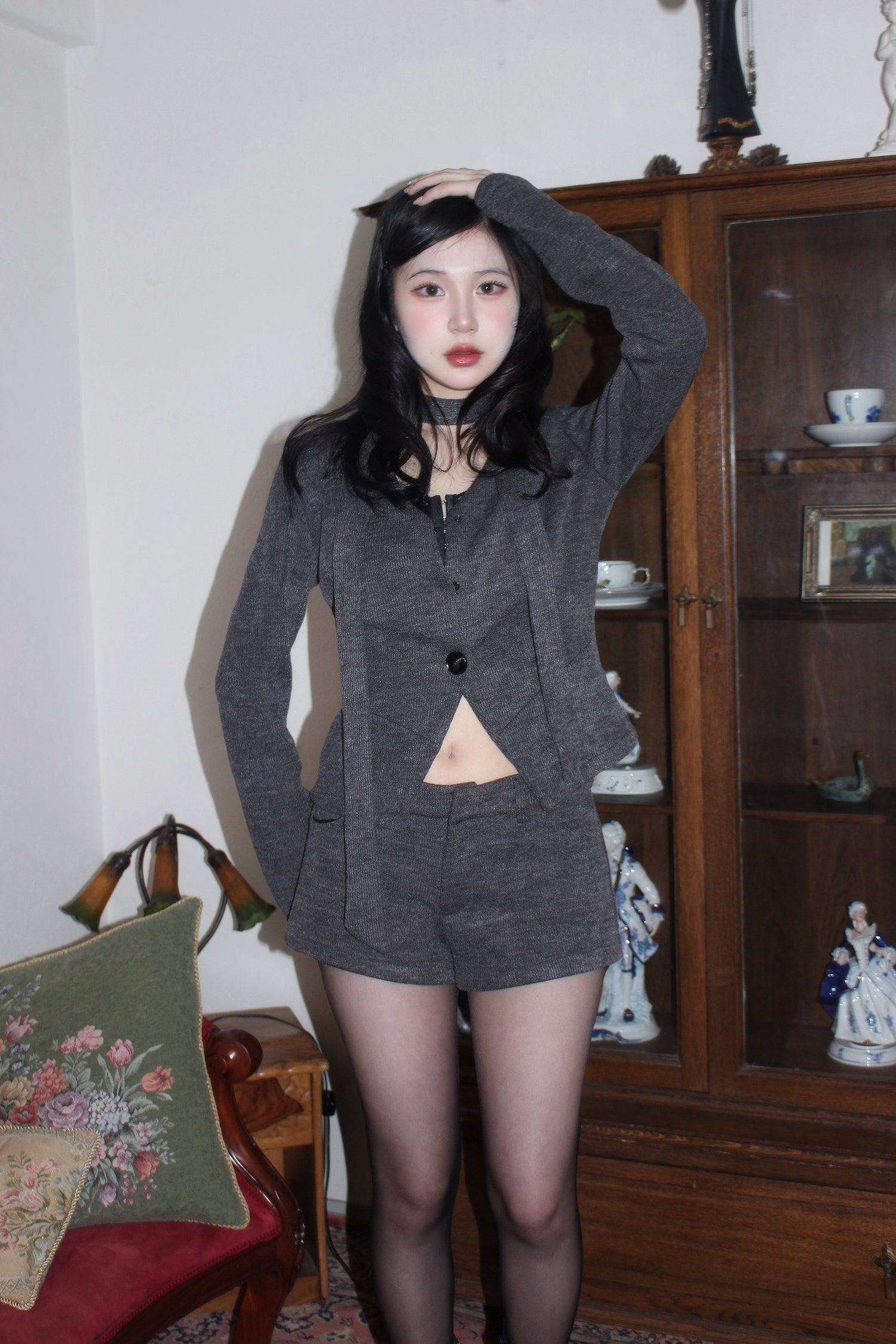 knit gris set-up