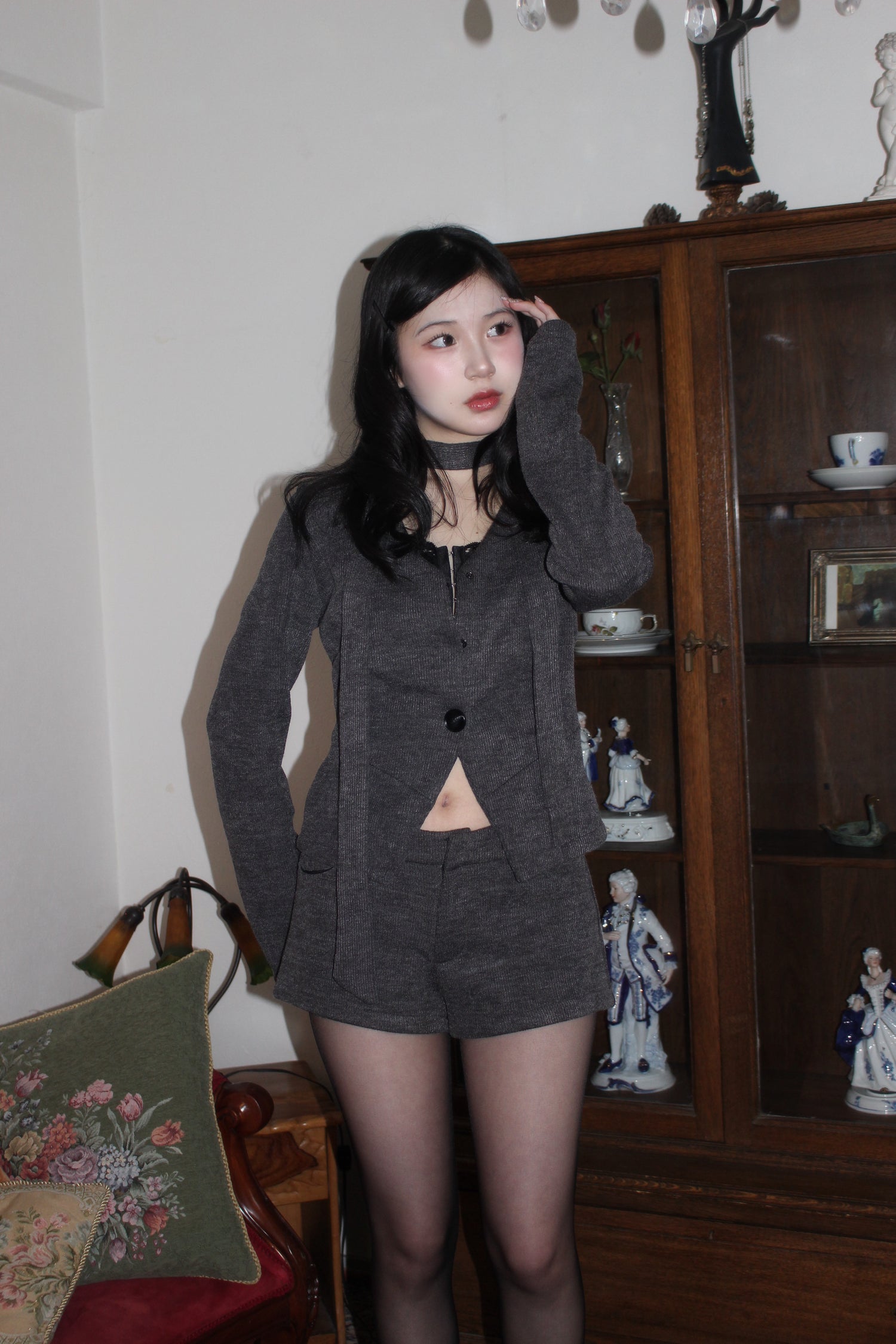 knit gris set-up