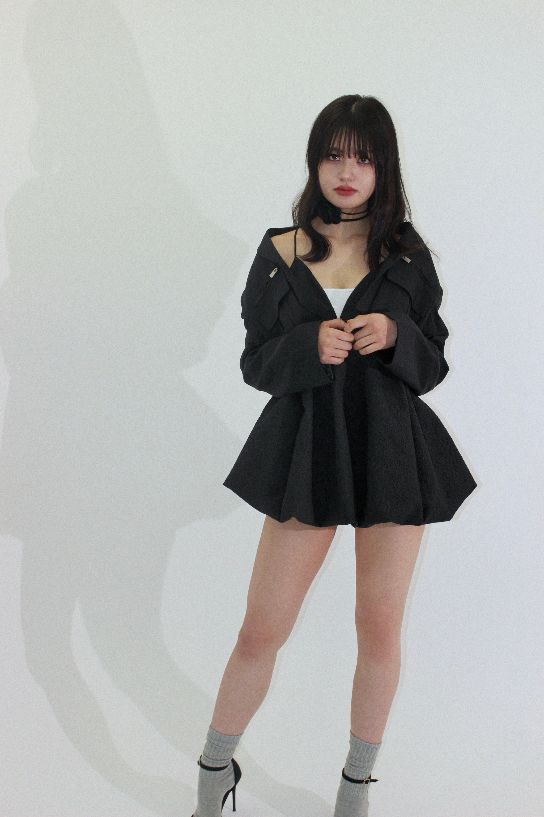 mini balloon dress.