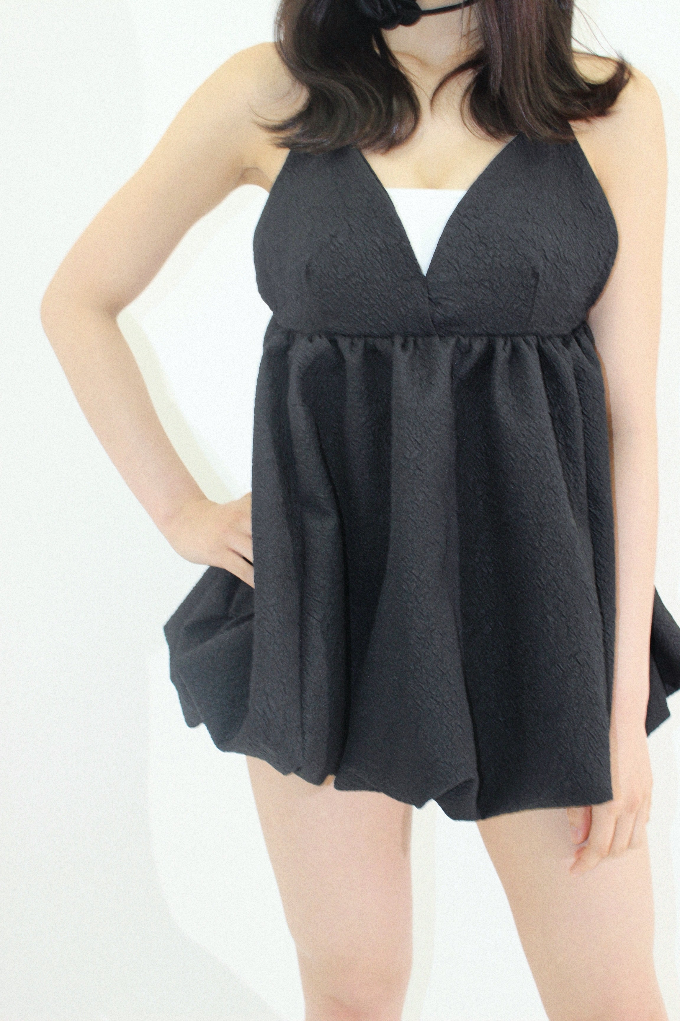 mini balloon dress.