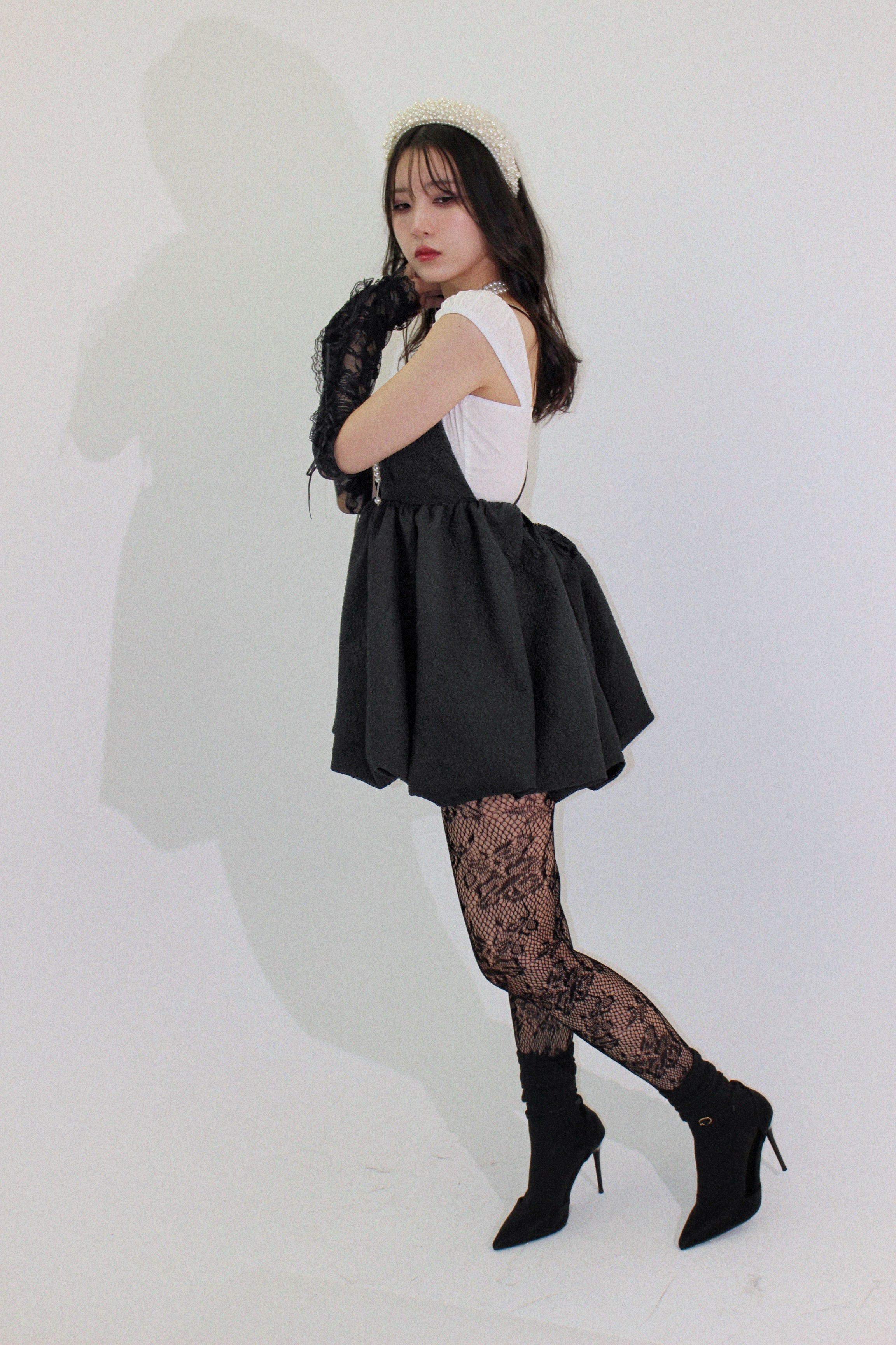mini balloon dress.