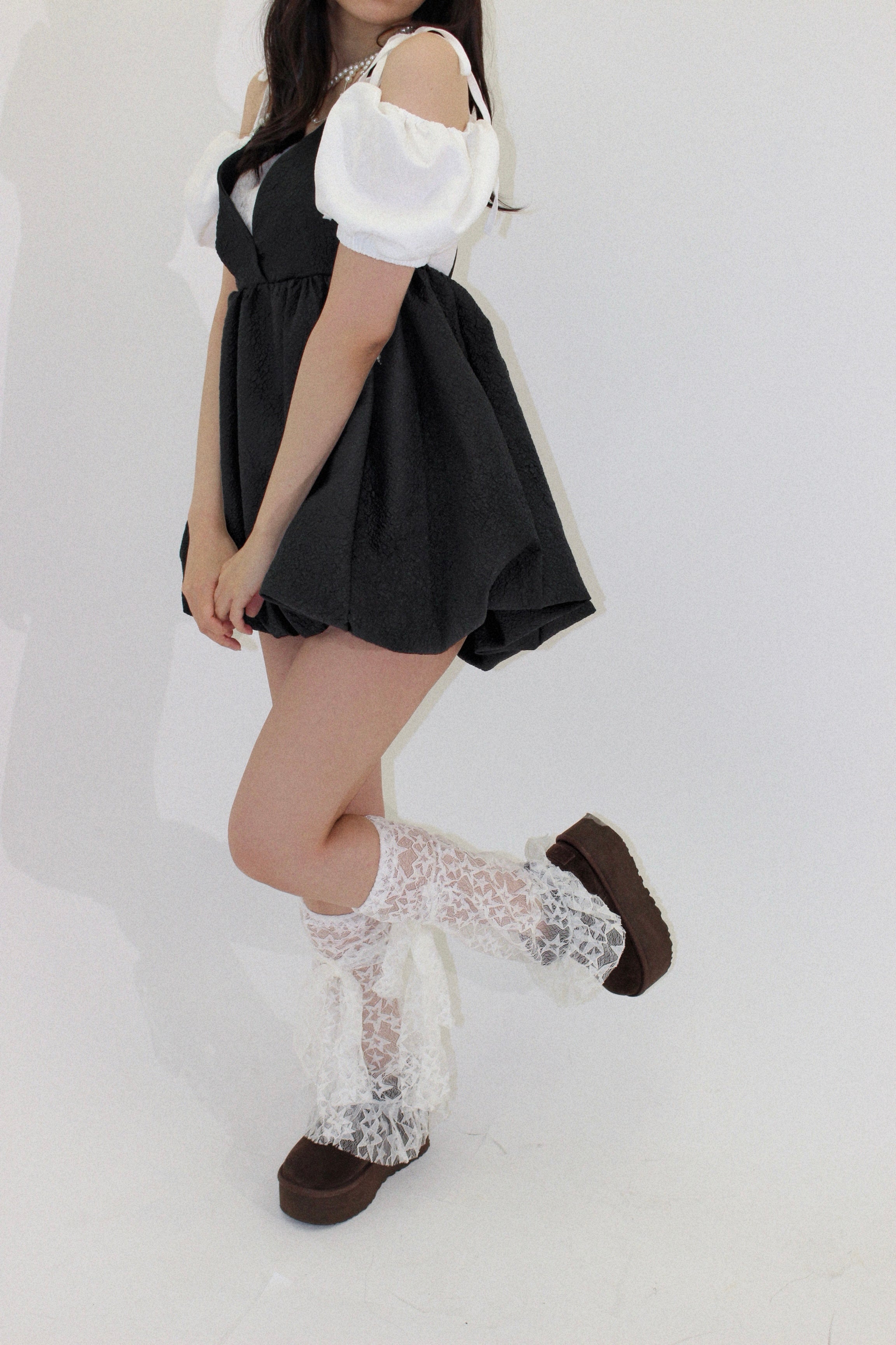 mini balloon dress.