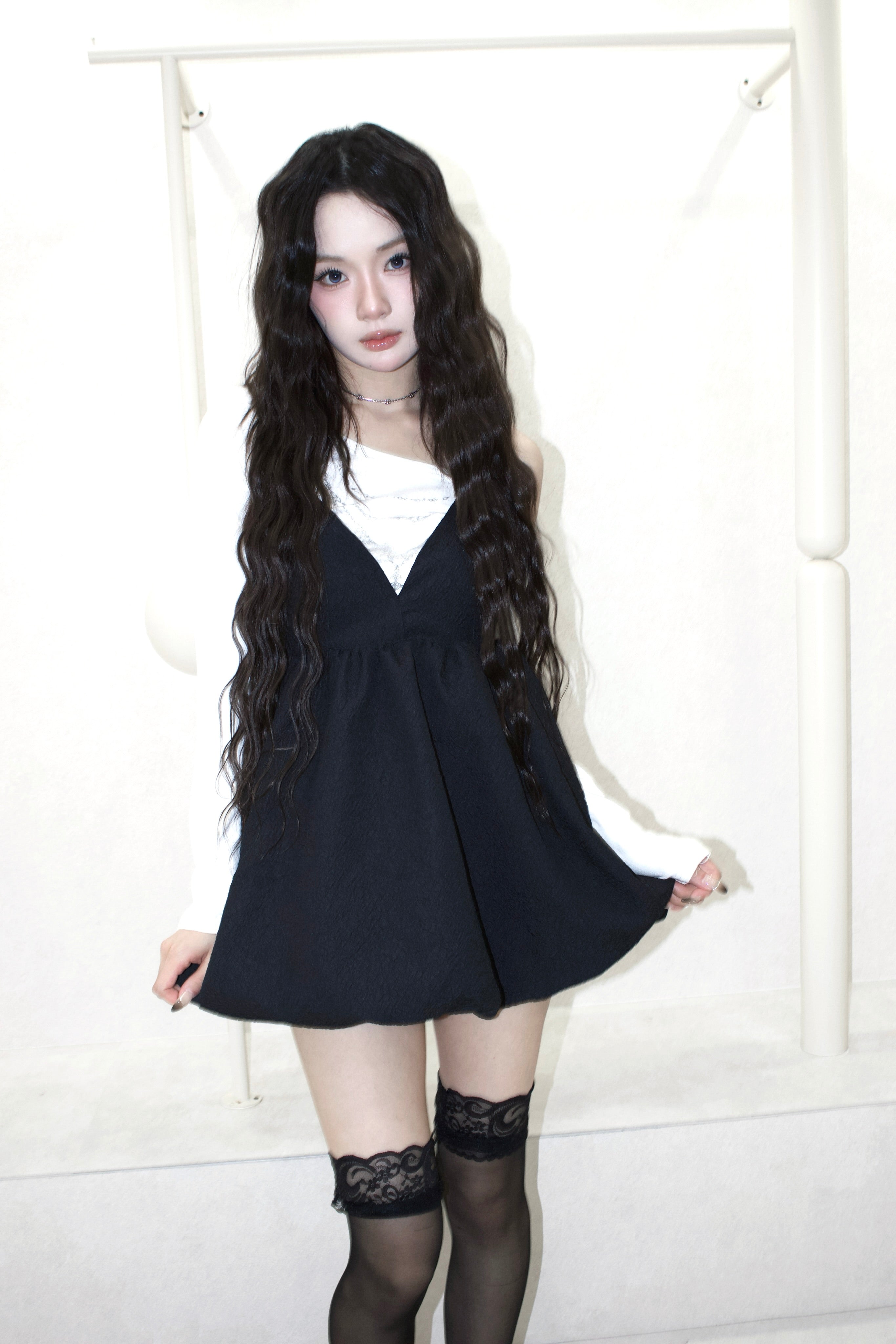 mini balloon dress.