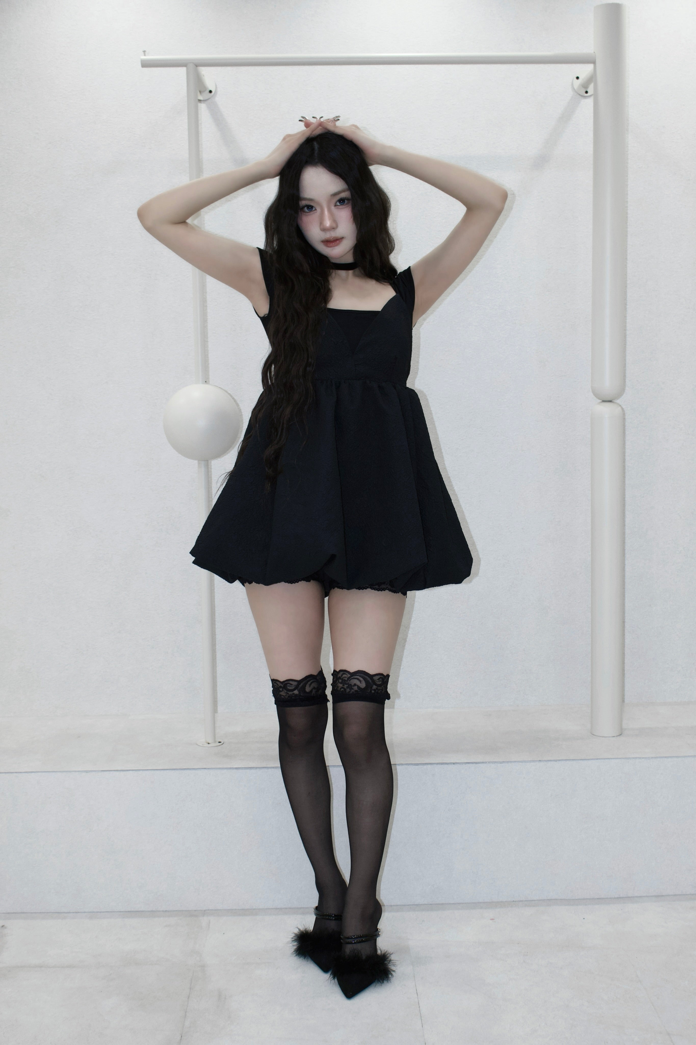 mini balloon dress.