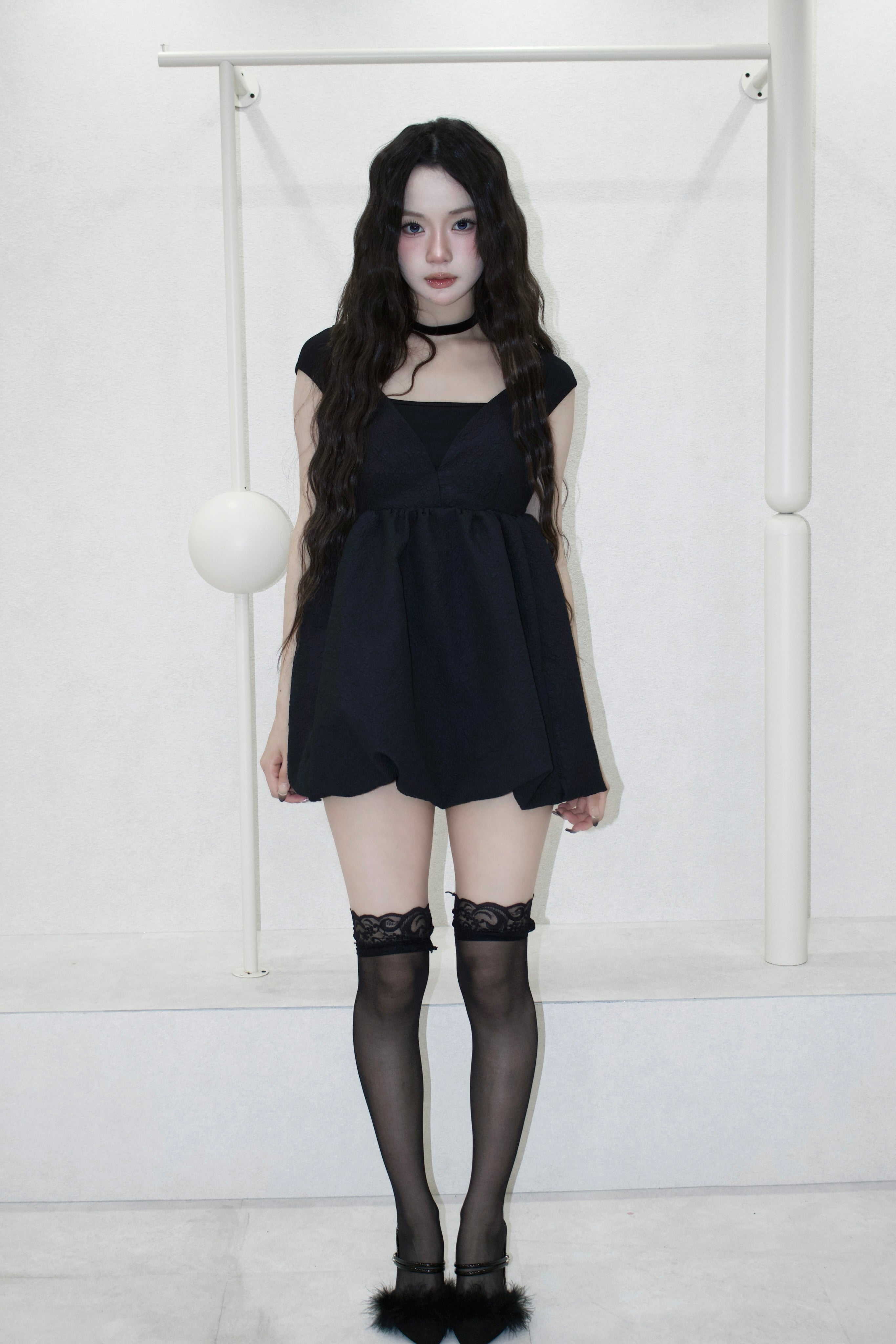 mini balloon dress.