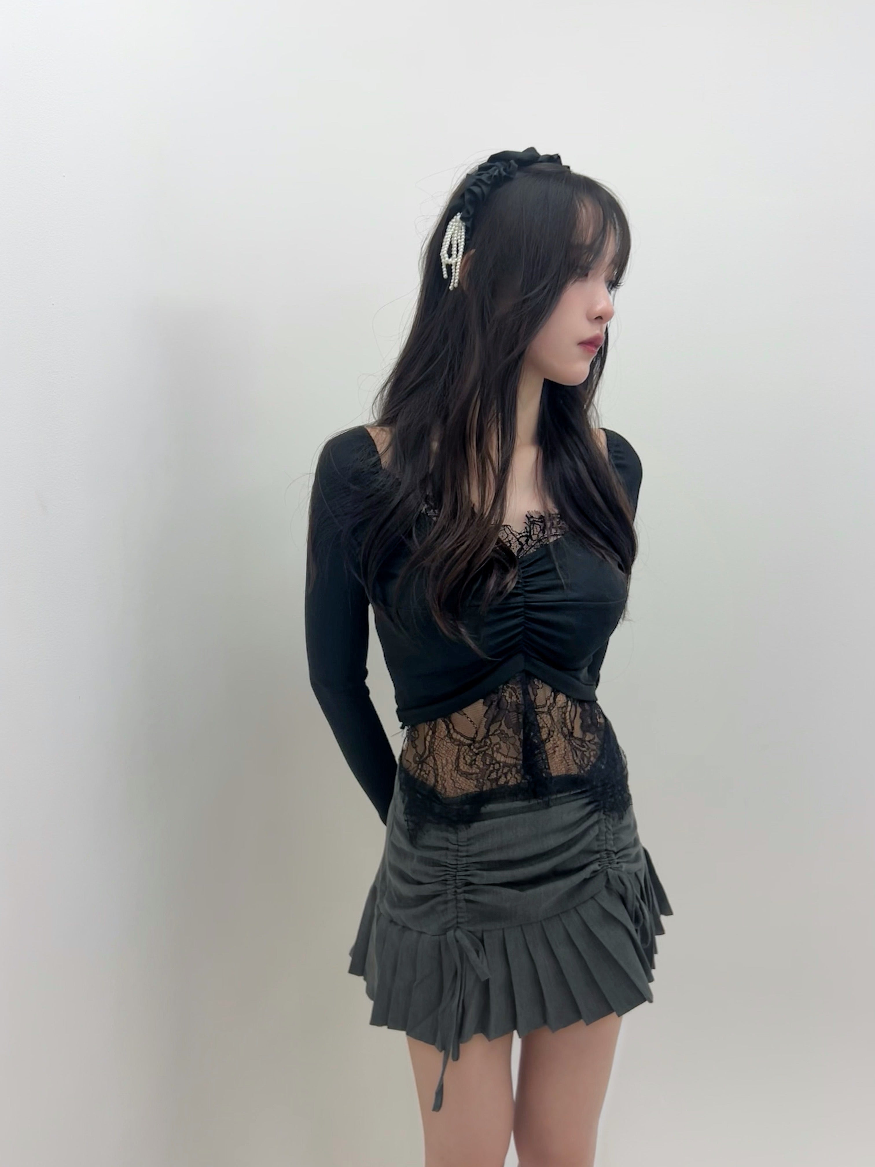 black lace tops.