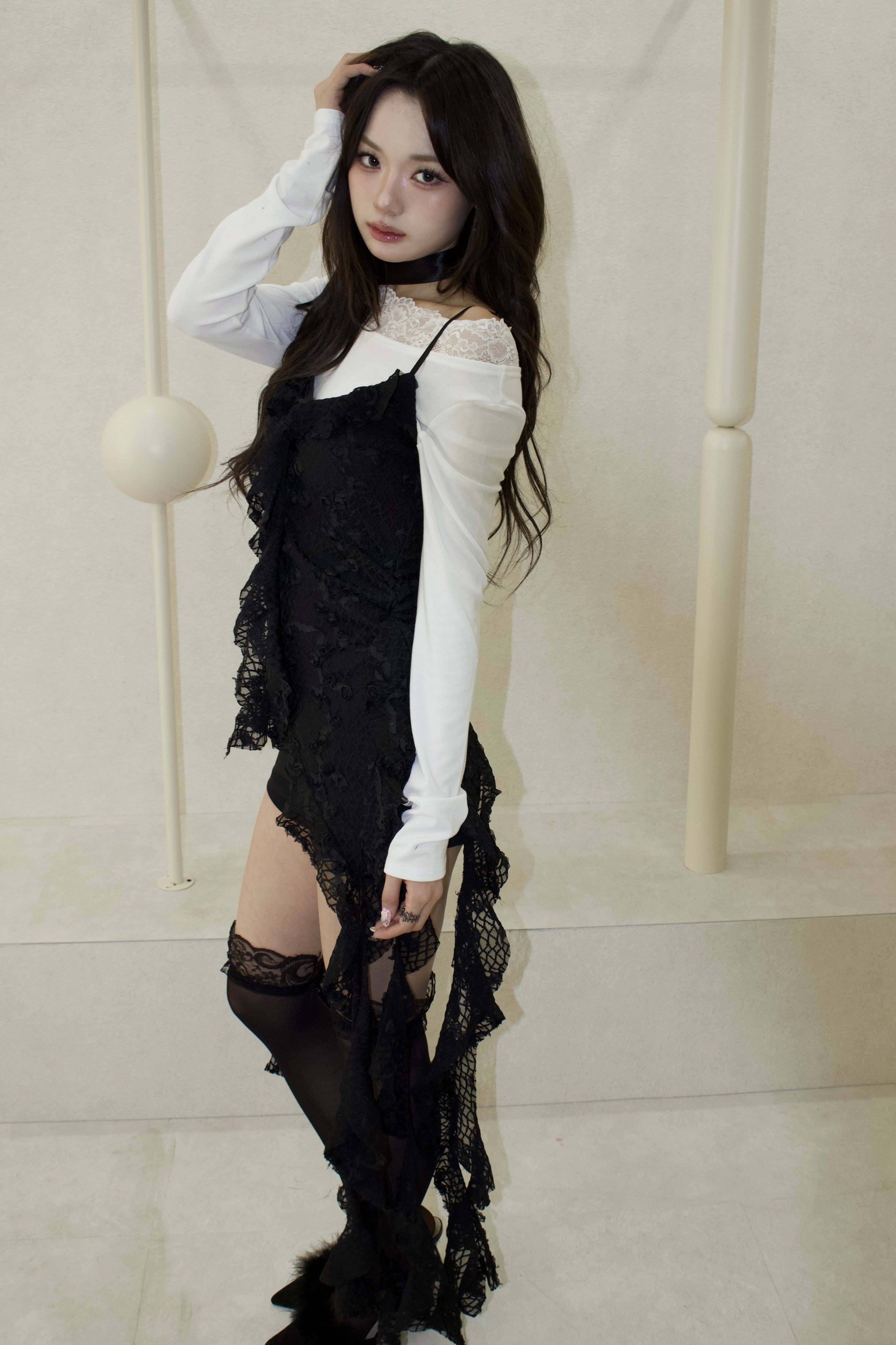 petit rose drape tops.