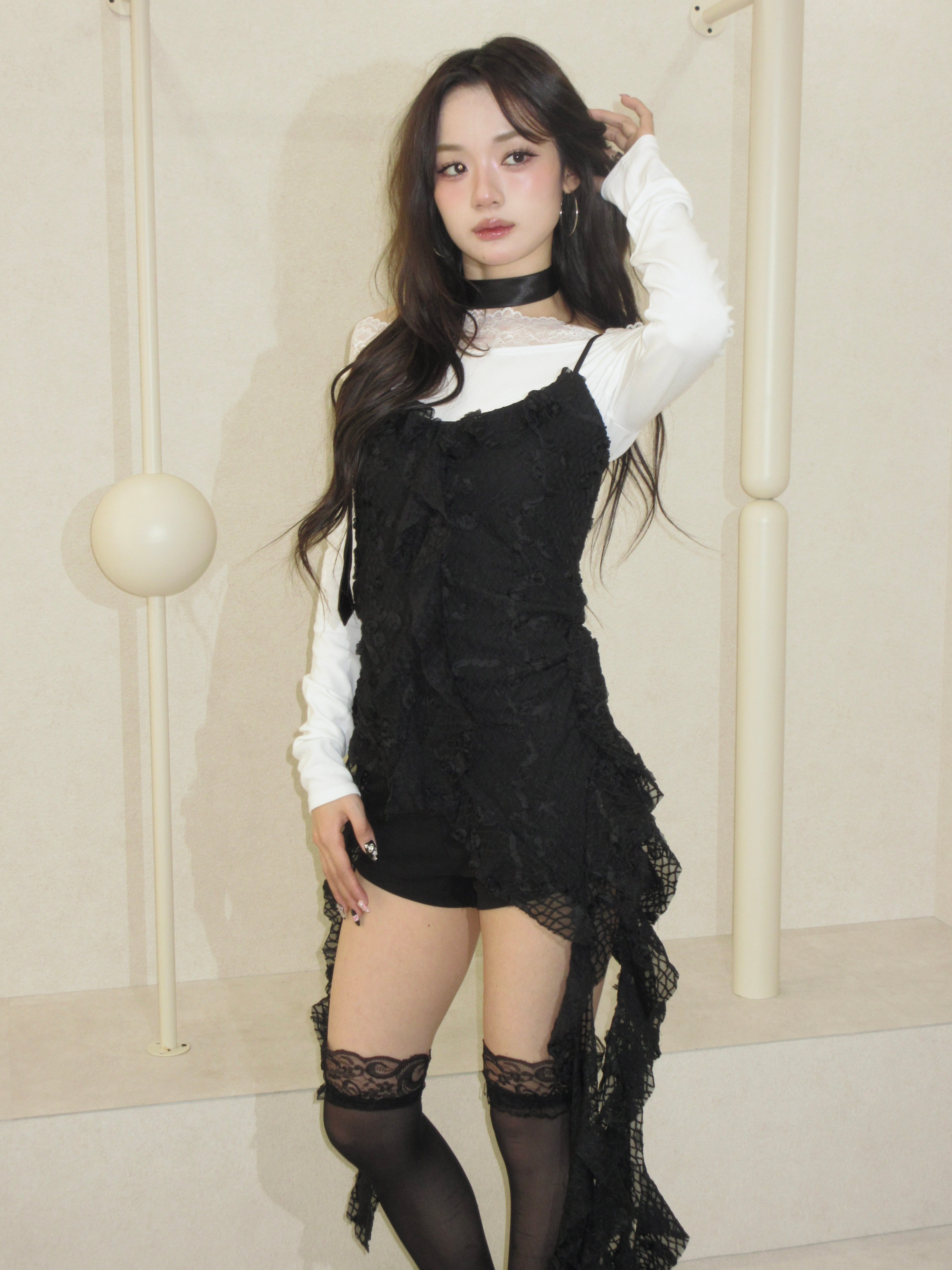 petit rose drape tops.