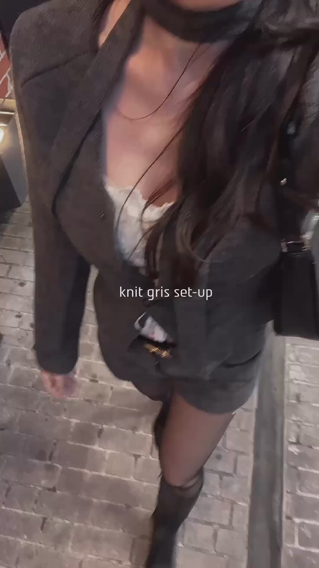 knit gris set-up