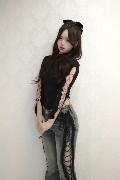 Bare Lace-Up Bodysuit.