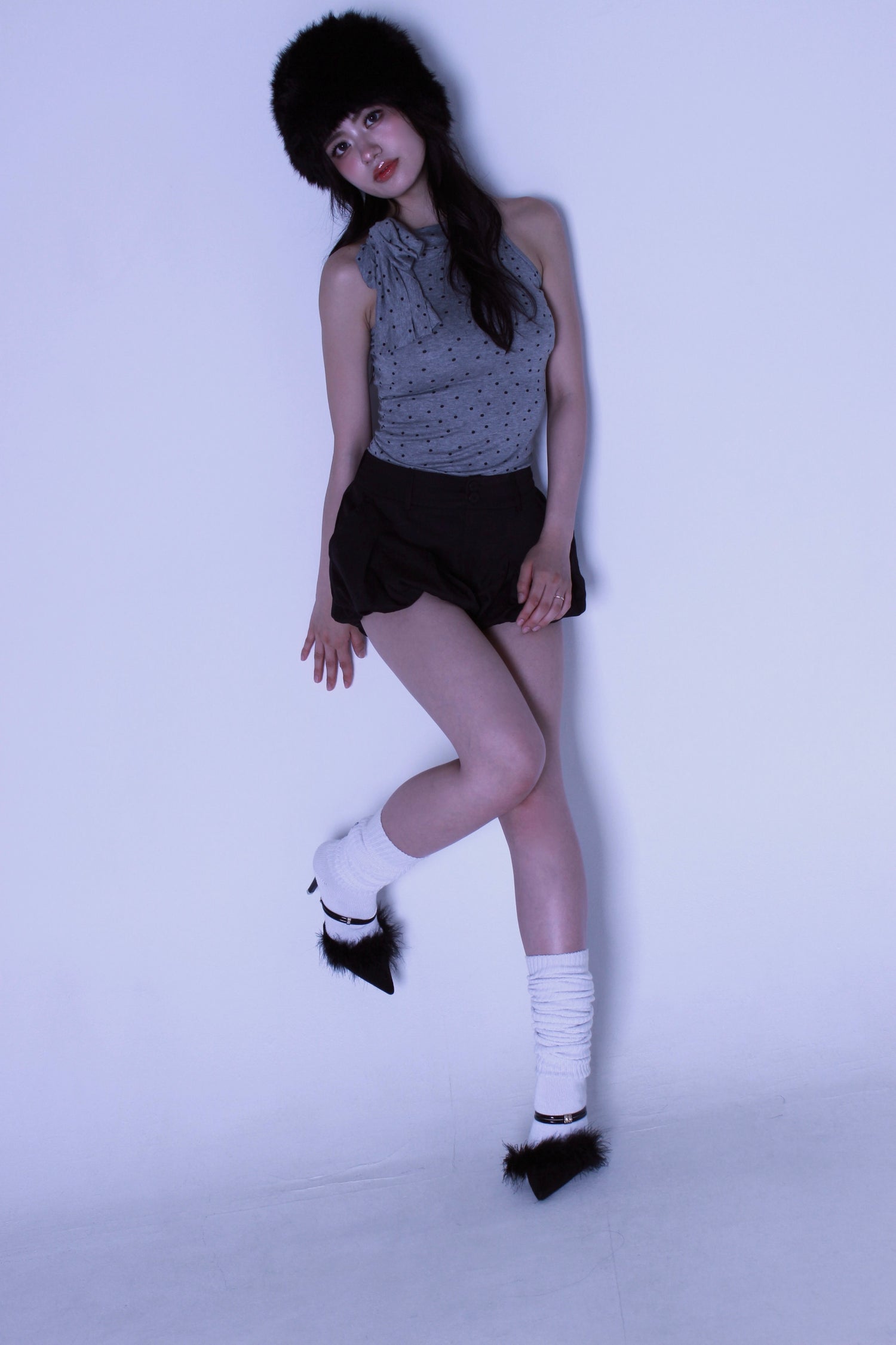 ribbon dot tops.