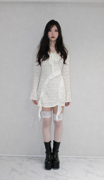 ruffle lace one-piece.
