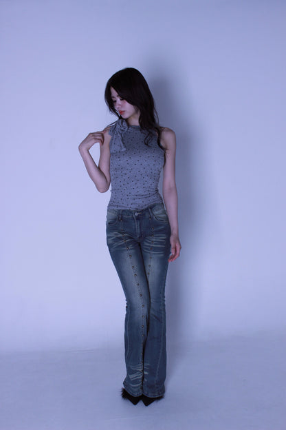 ribbon dot tops.