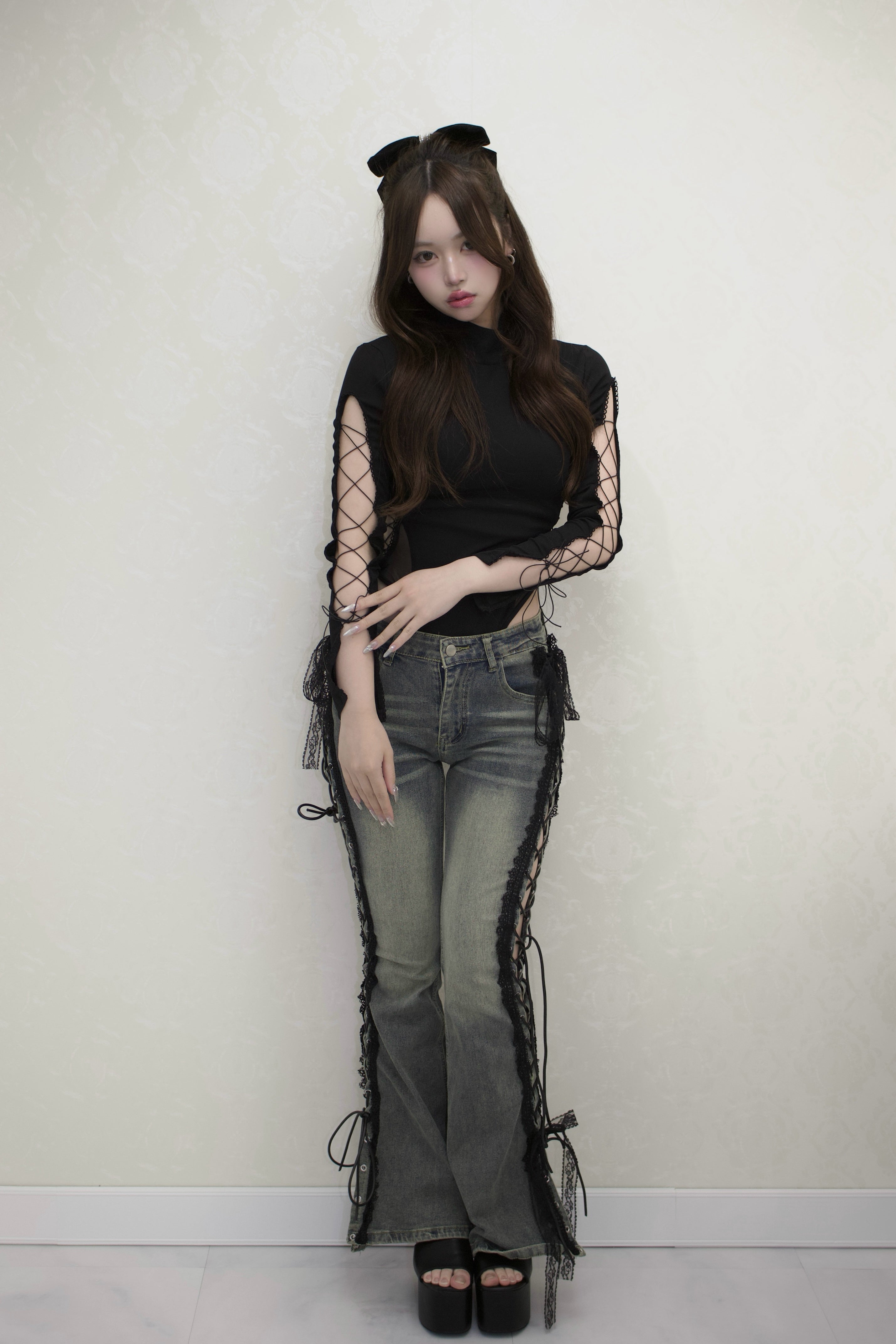 Bare Lace-Up Bodysuit.