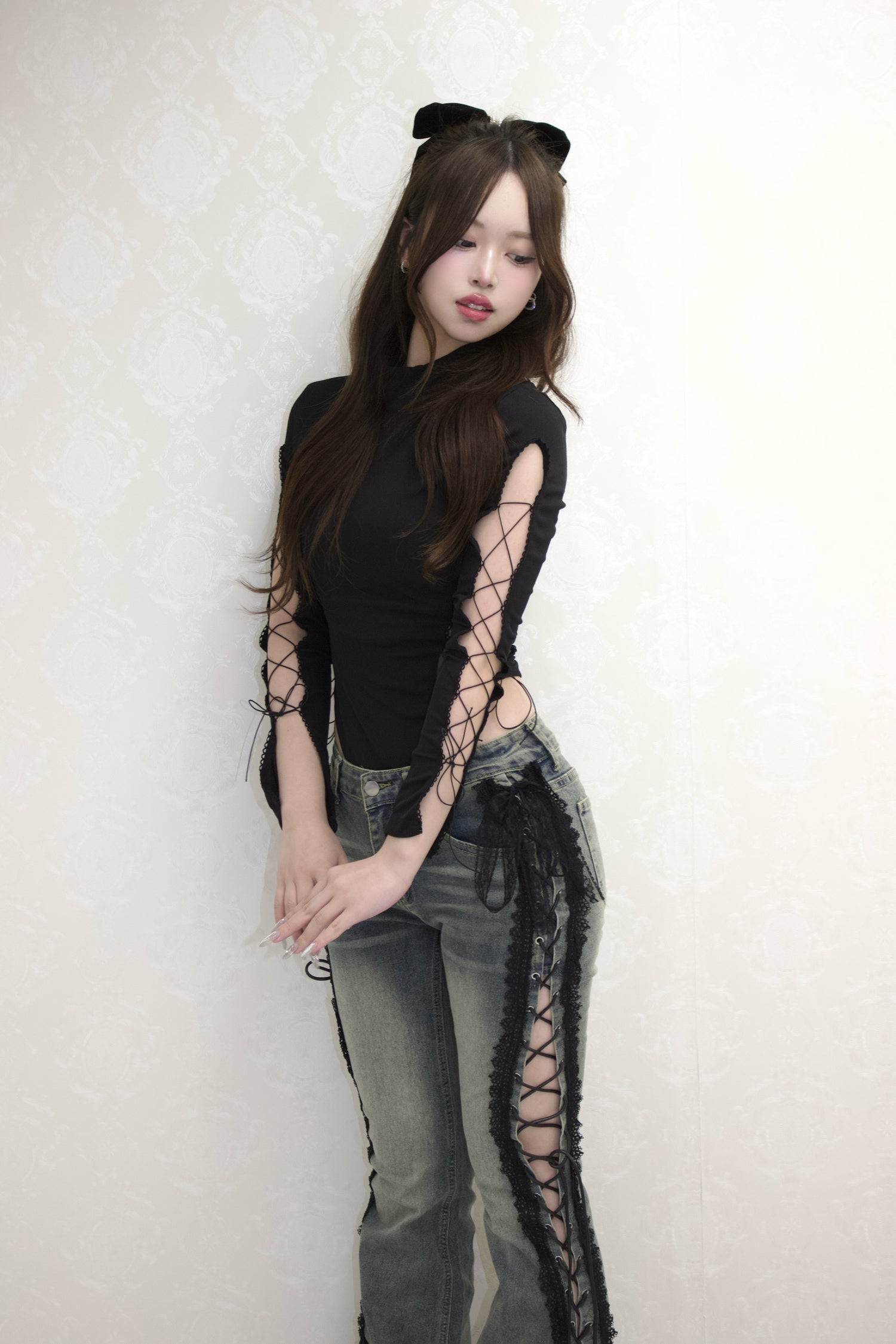 Bare Lace-Up Bodysuit.